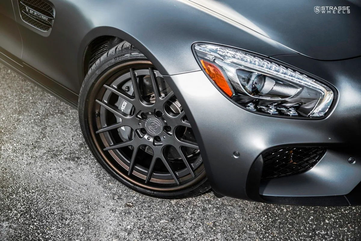 Strasse SM7 Deep Concave FS on Mercedes-Benz AMG GT C190.1, photo 9