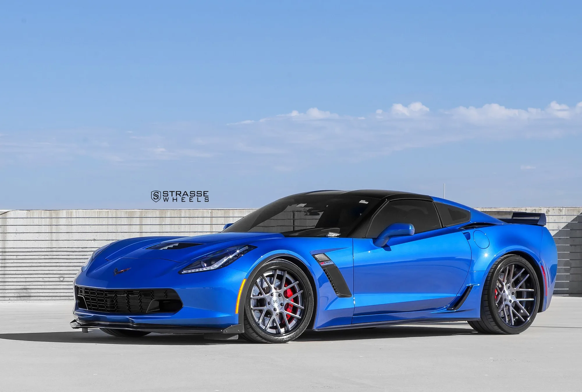 Strasse SM7 Deep Concave on Chevrolet Corvette C7