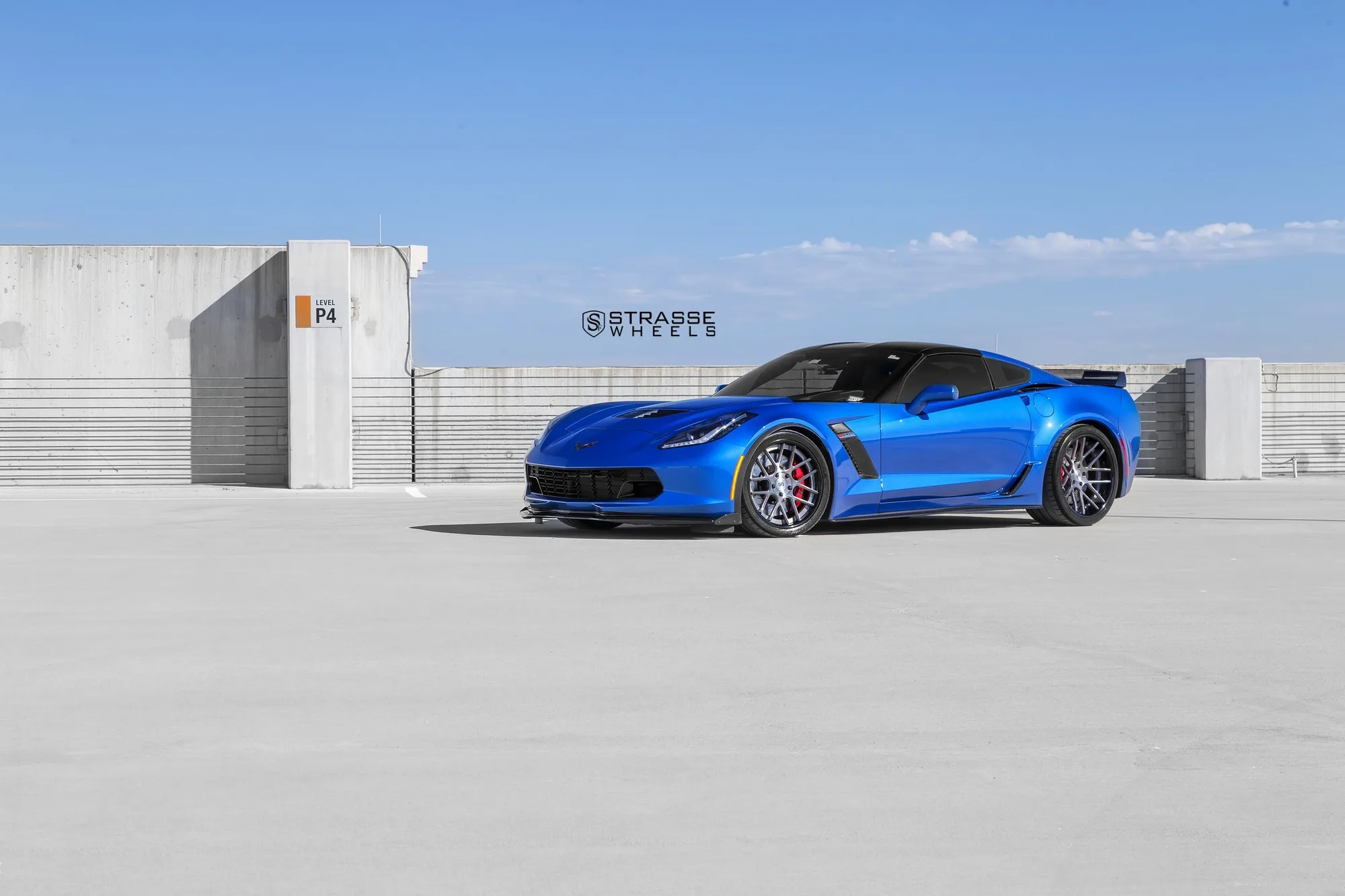 Strasse SM7 Deep Concave on Chevrolet Corvette C7, photo 2