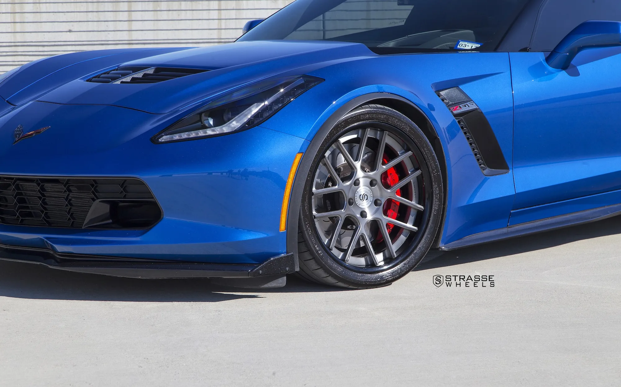 Strasse SM7 Deep Concave on Chevrolet Corvette C7, photo 5