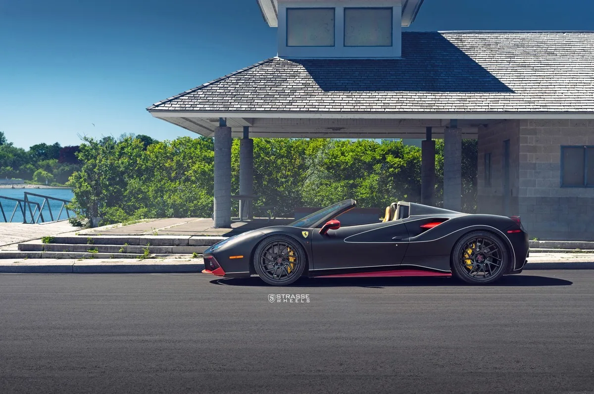 Strasse SM7T Deep Concave on Ferrari 488