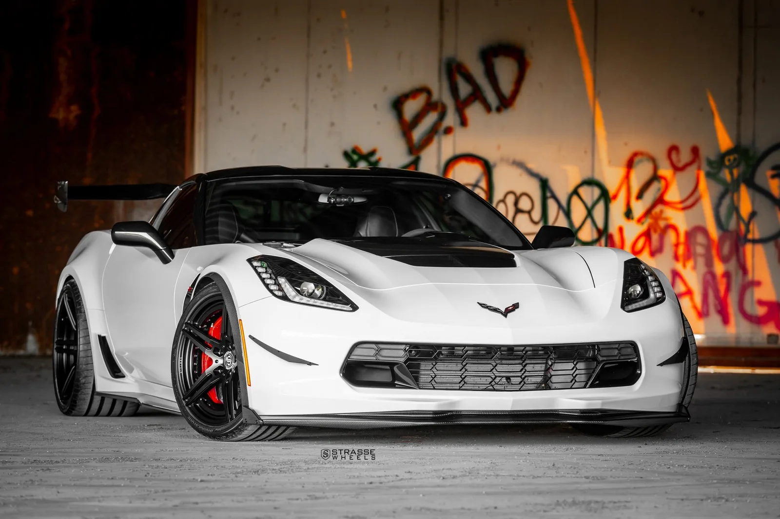 Strasse SP5R Deep Concave Duoblocks on Chevrolet Corvette C7, photo 8