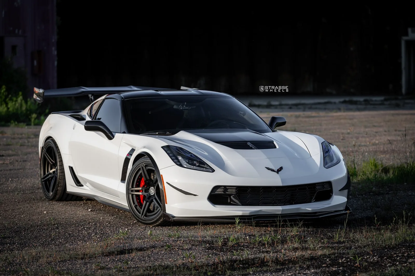 Strasse SP5R Deep Concave Duoblocks on Chevrolet Corvette C7, photo 3