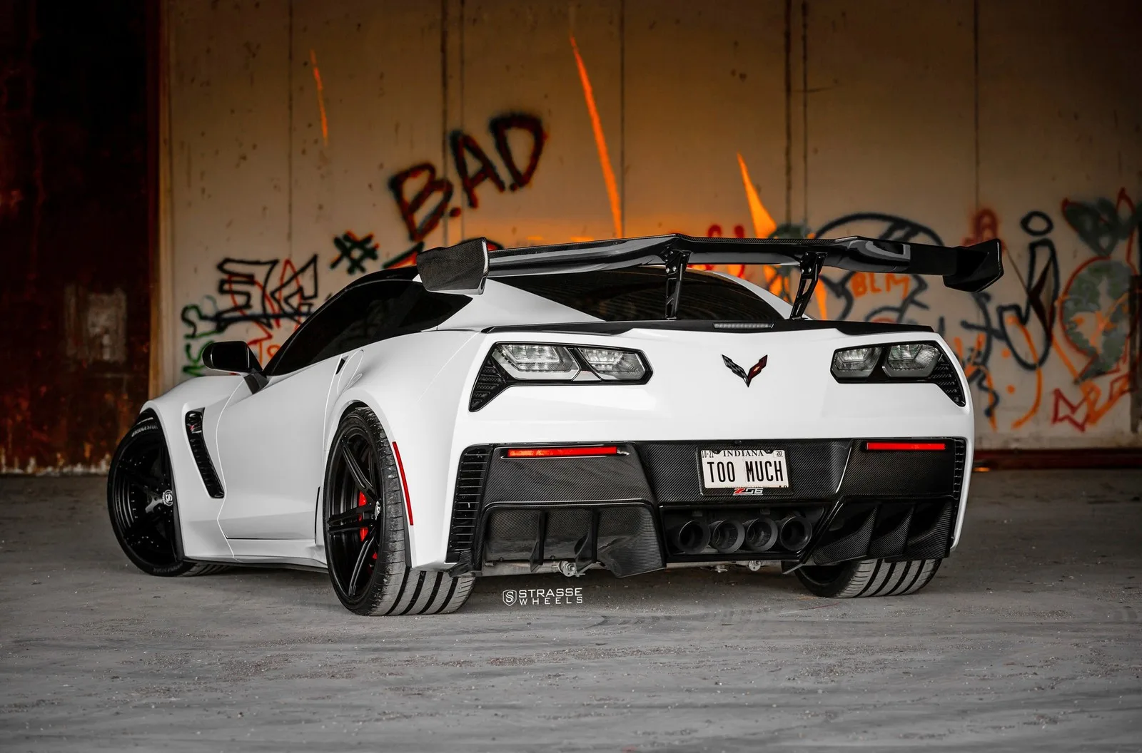 Strasse SP5R Deep Concave Duoblocks on Chevrolet Corvette C7, photo 9