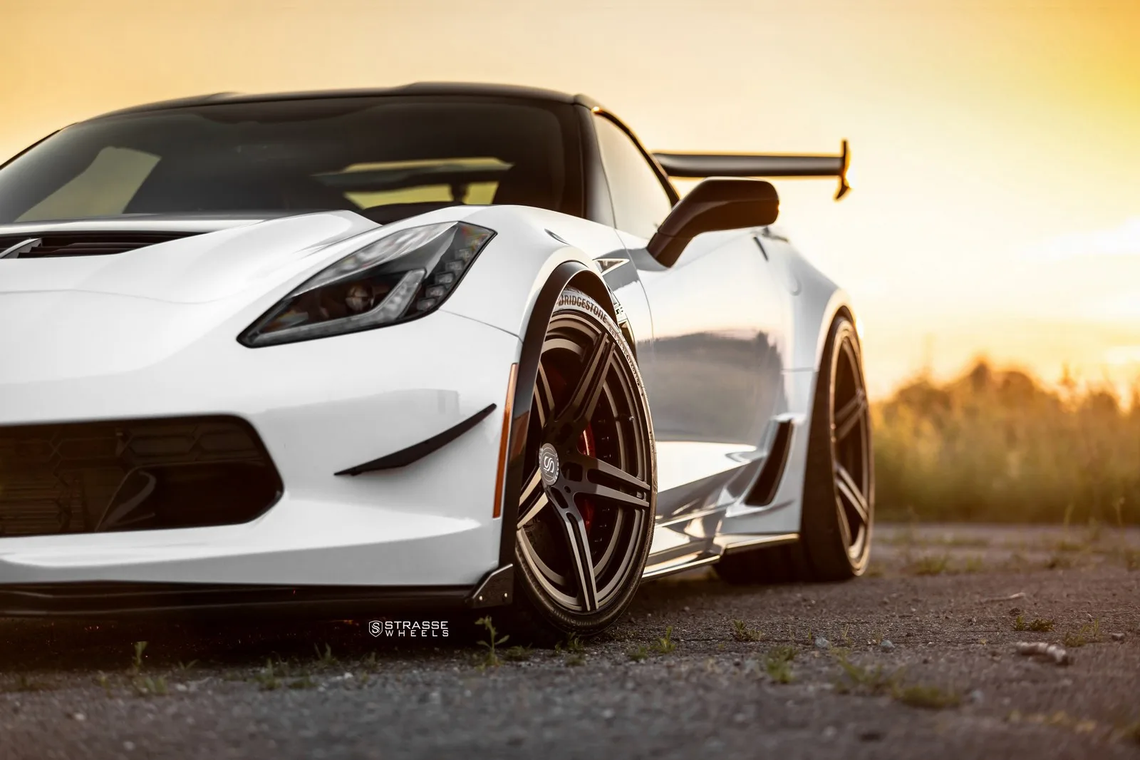 Strasse SP5R Deep Concave Duoblocks on Chevrolet Corvette C7, photo 2