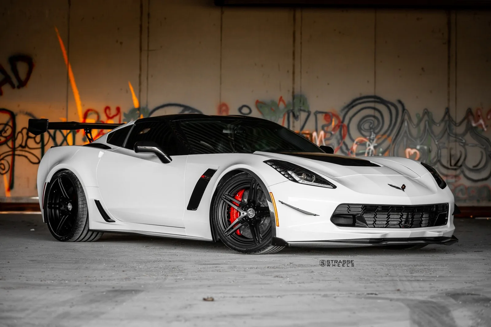 Strasse SP5R Deep Concave Duoblocks on Chevrolet Corvette C7, photo 5