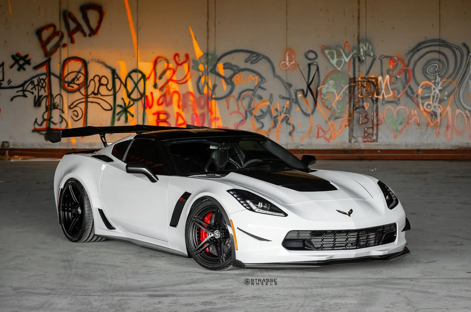 Strasse SP5R Deep Concave Duoblocks on Chevrolet Corvette C7, photo 4