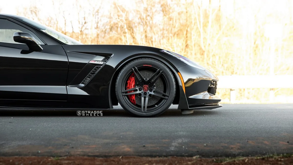 Strasse SP5R Deep Concave Monoblock on Chevrolet Corvette C7, photo 10