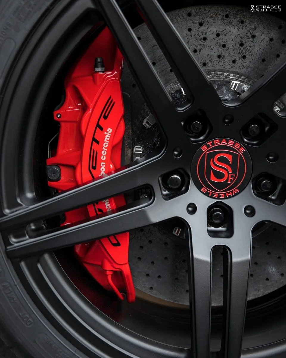 Strasse SP5R Deep Concave Monoblock on Chevrolet Corvette C7, photo 8