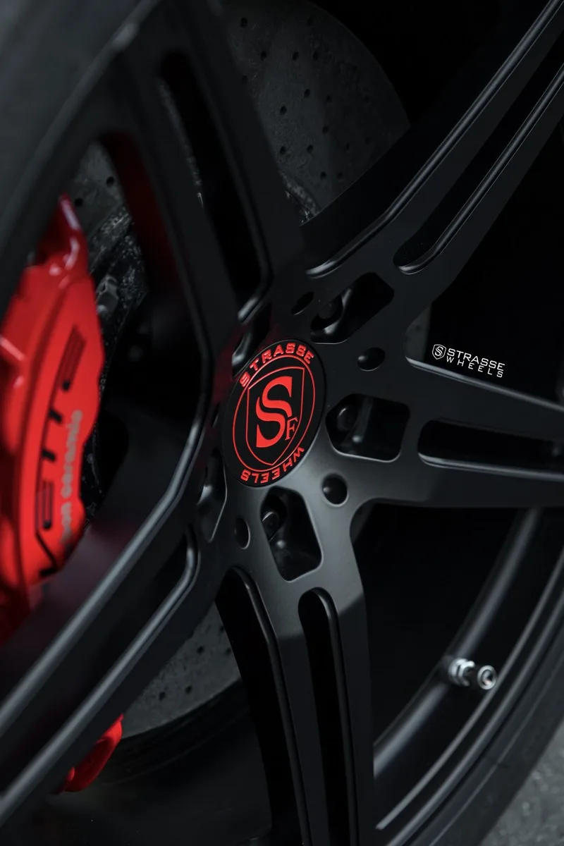 Strasse SP5R Deep Concave Monoblock on Chevrolet Corvette C7, photo 6