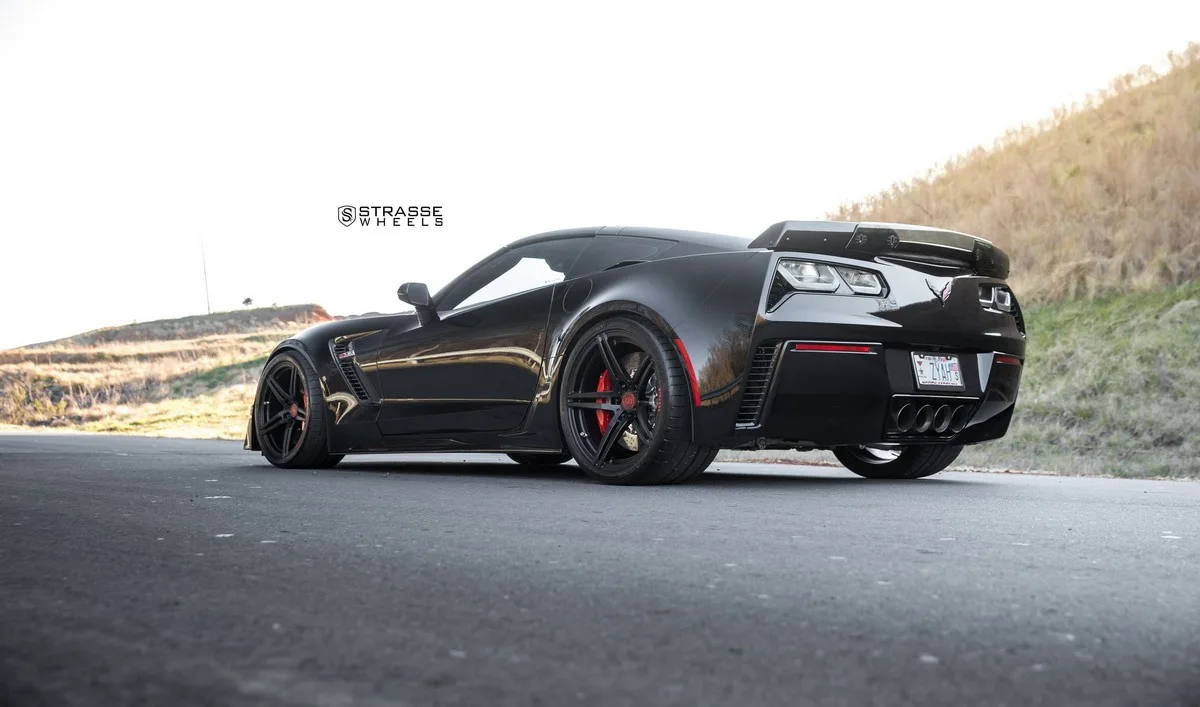Strasse SP5R Deep Concave Monoblock on Chevrolet Corvette C7, photo 9