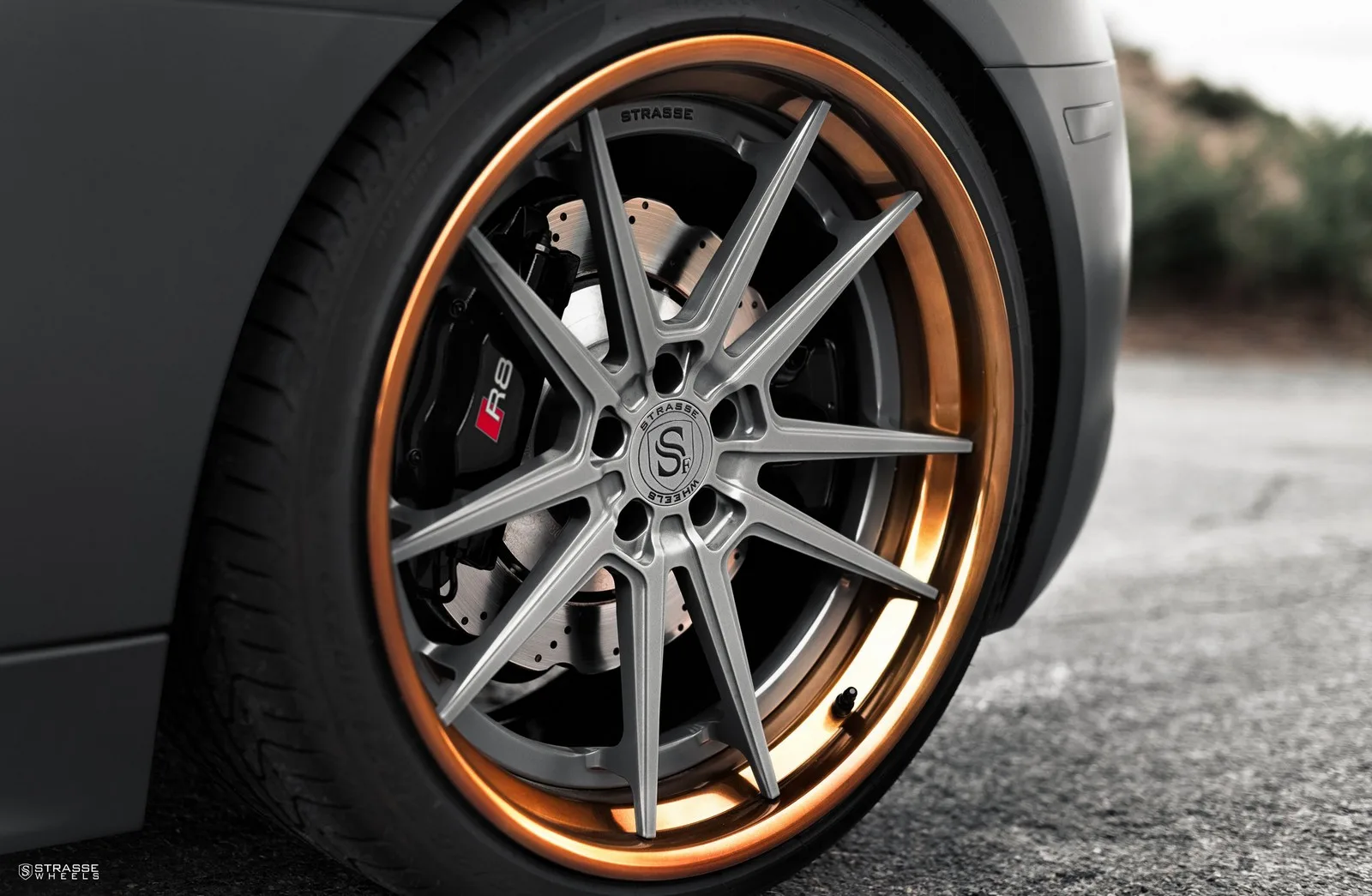 Strasse SV1 Deep Concave FS on Audi R8 Type 4S.1, photo 2