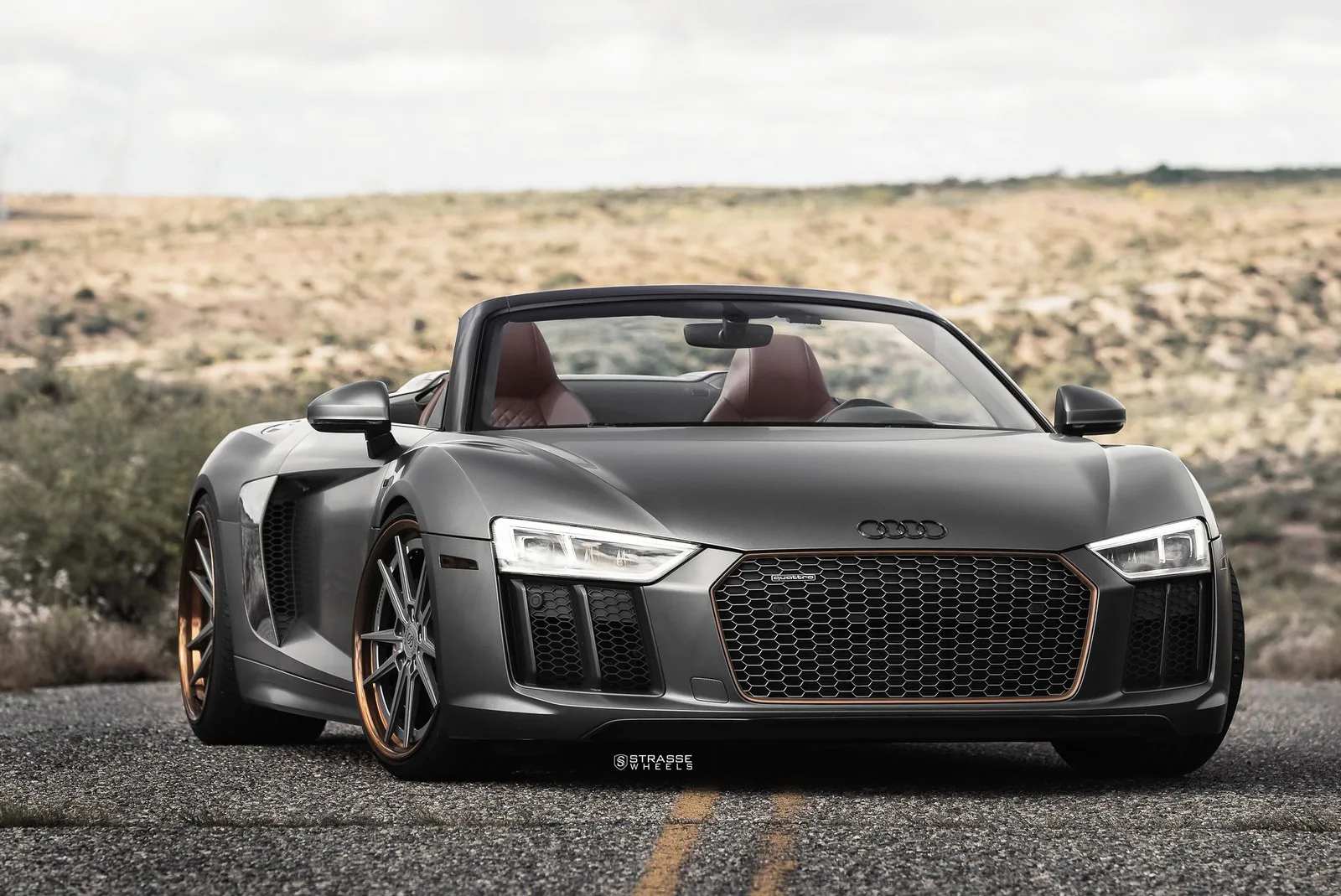 Strasse SV1 Deep Concave FS on Audi R8 Type 4S.1