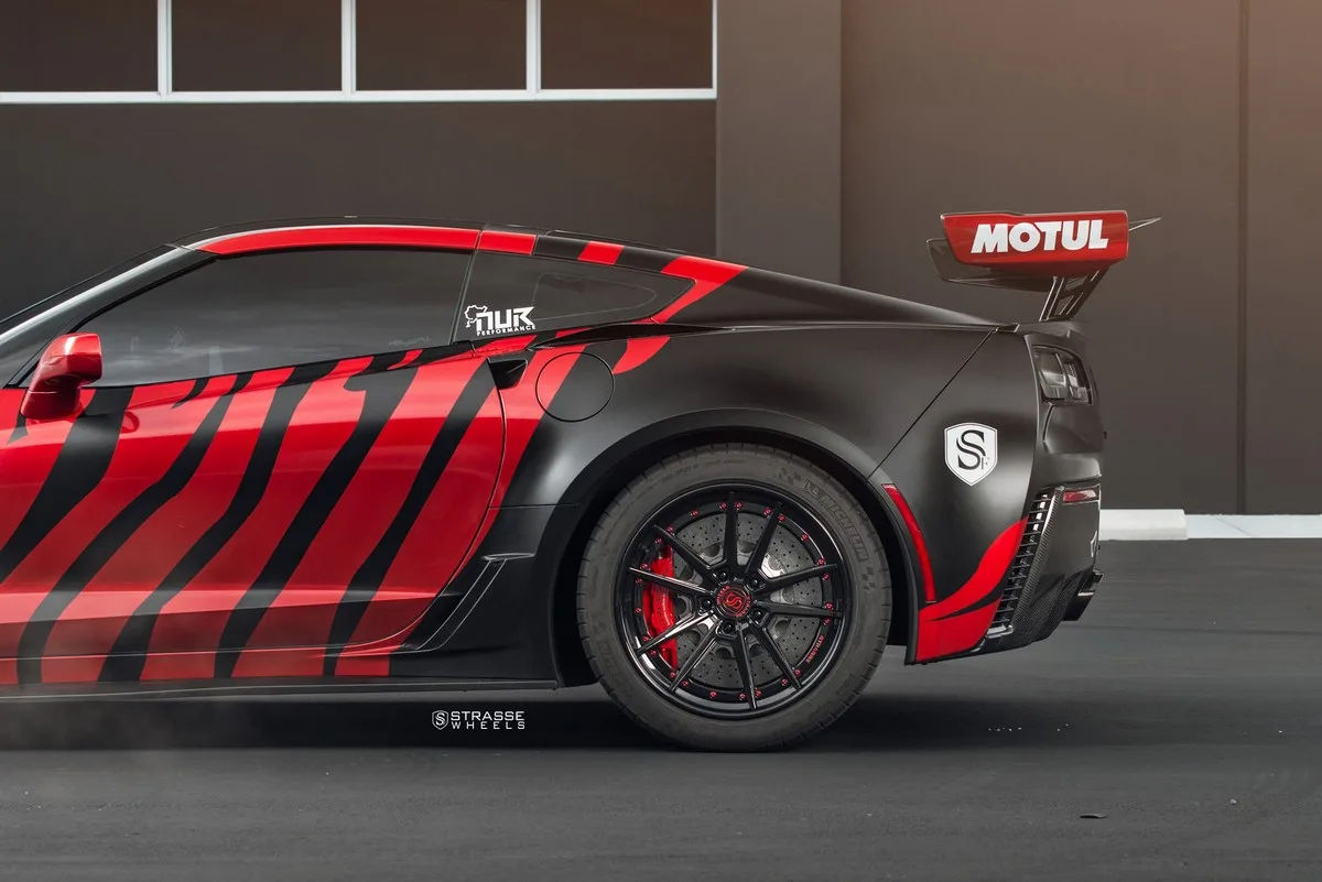 Strasse SV1 Deep Concave FS on Chevrolet Corvette C7, photo 8