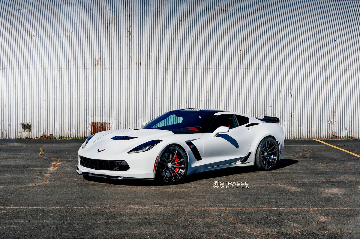 Strasse SV1 Deep Concave Monoblock on Chevrolet Corvette C7, photo 3