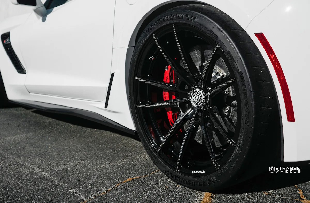 Strasse SV1 Deep Concave Monoblock on Chevrolet Corvette C7, photo 12