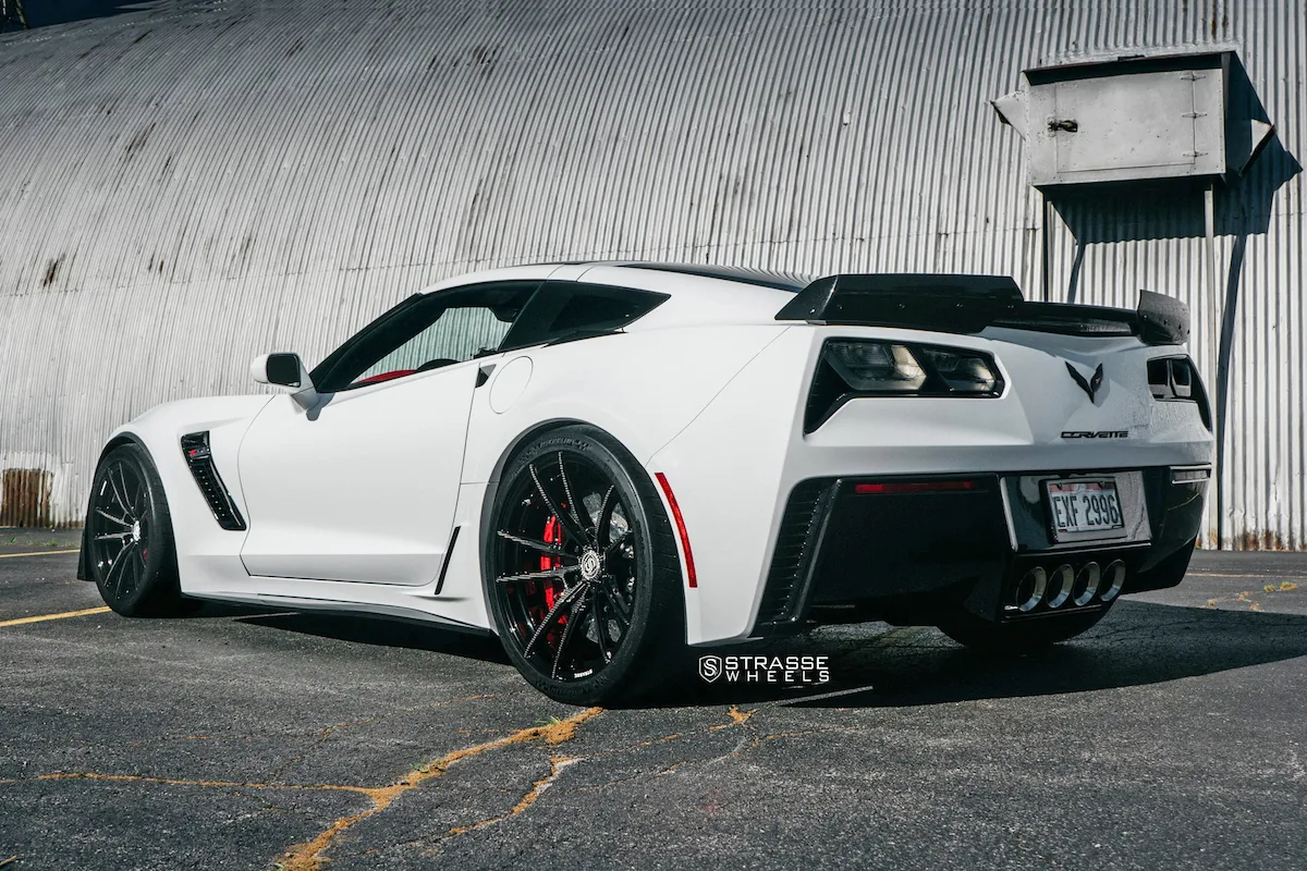 Strasse SV1 Deep Concave Monoblock on Chevrolet Corvette C7, photo 10