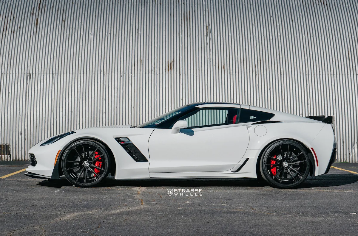Strasse SV1 Deep Concave Monoblock on Chevrolet Corvette C7, photo 4