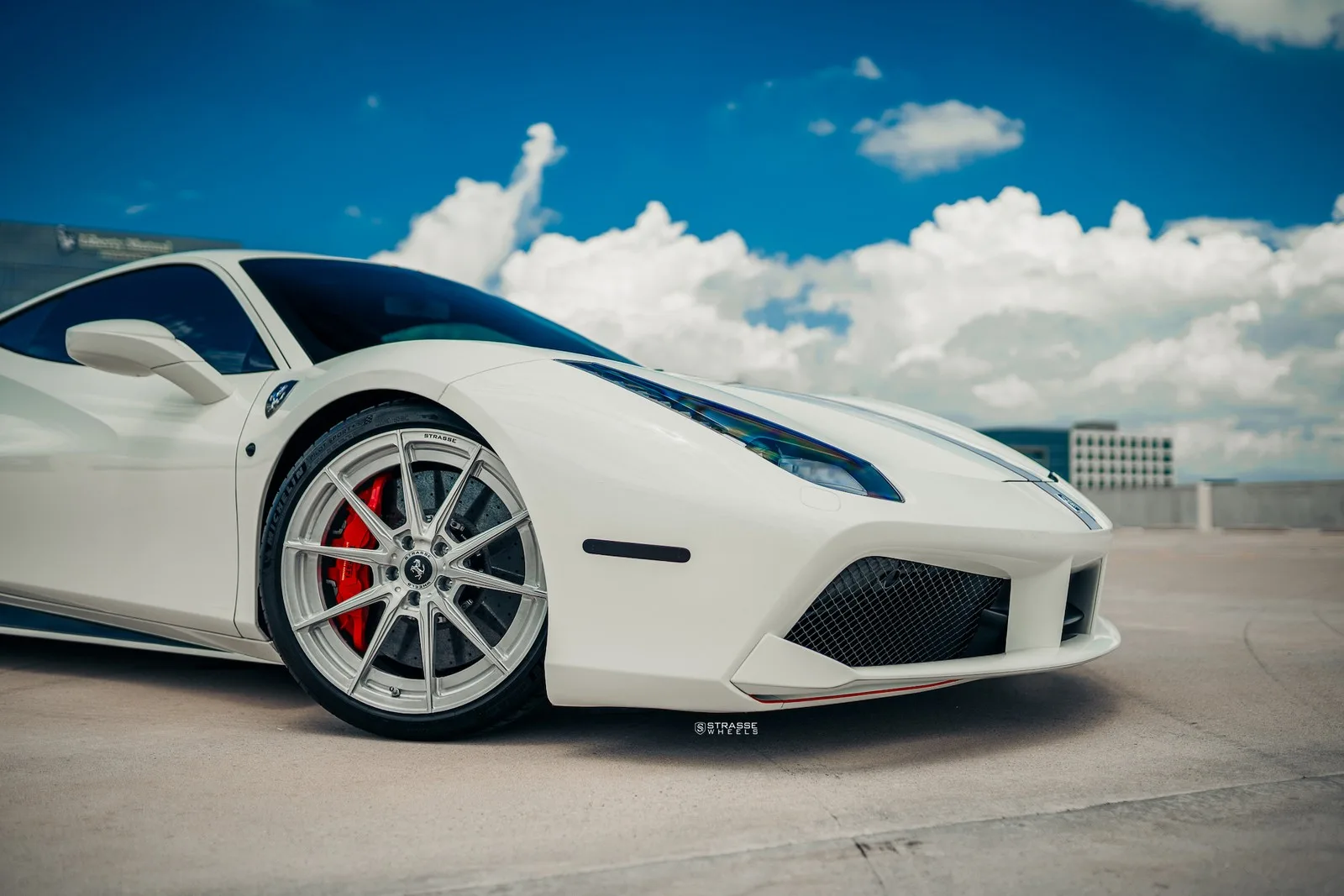 Strasse SV10 Deep Concave Duoblock on Ferrari 488