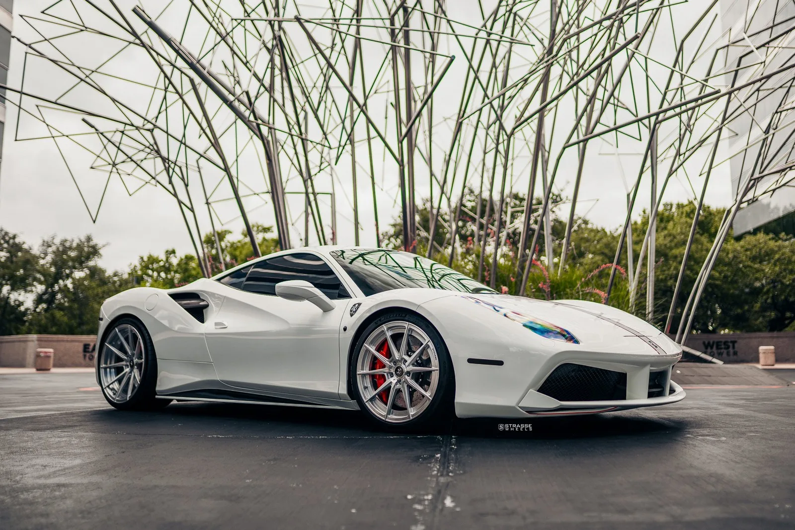 Strasse SV10 Deep Concave Duoblock on Ferrari 488, photo 3