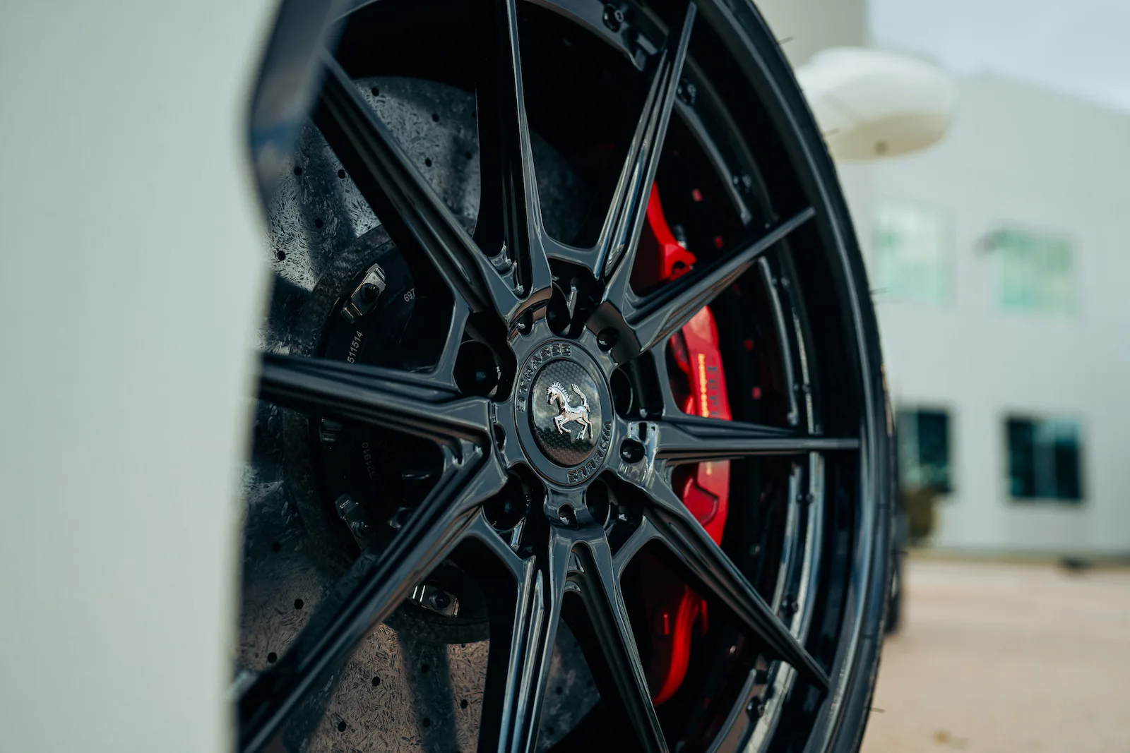 Strasse SV10 Deep Concave FS on Ferrari F8 F142MFL, photo 3