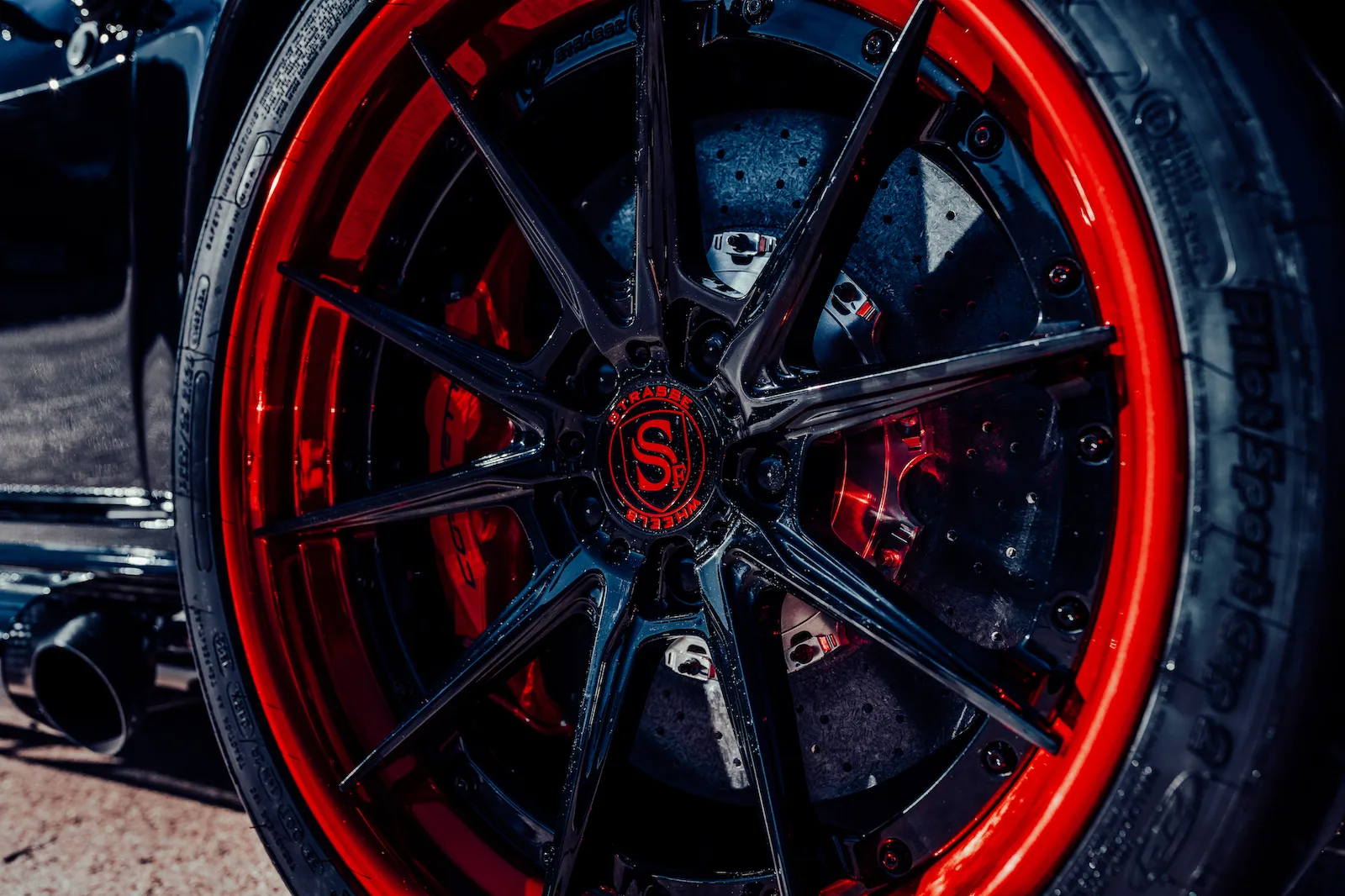 Strasse SV10 Deep Concave FS on Chevrolet Corvette C2, photo 6