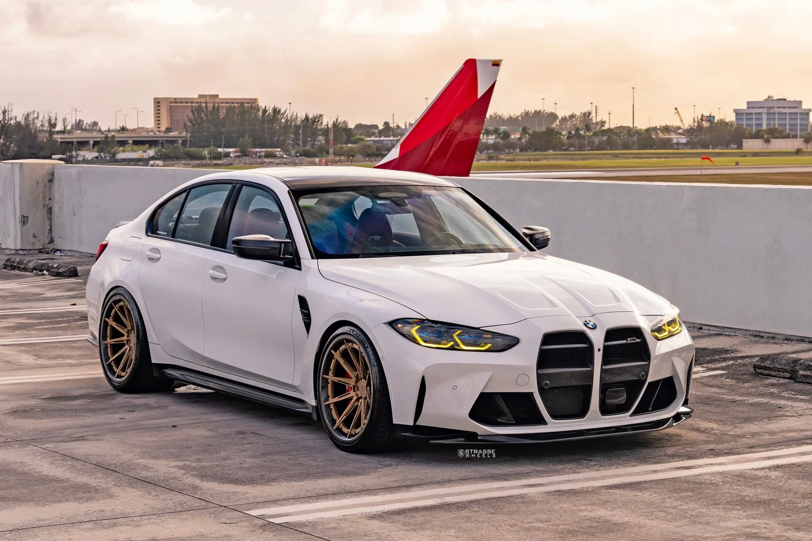 Strasse SV10-RS Ultralight Carbon Deep Concave on BMW M3 G80.1, photo 5