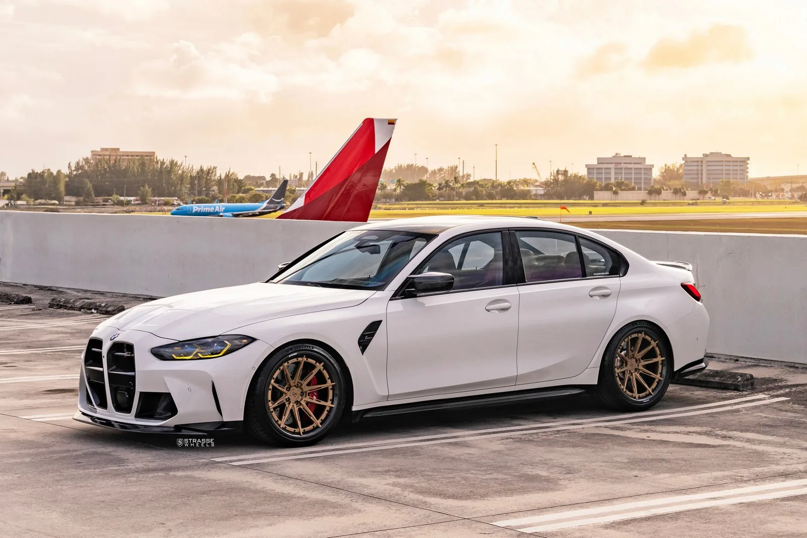 Strasse SV10-RS Ultralight Carbon Deep Concave on BMW M3 G80.1, photo 4