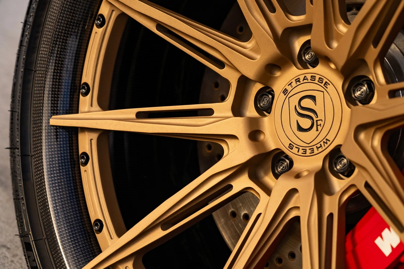 Strasse SV10-RS Ultralight Carbon Deep Concave on BMW M3 G80.1, photo 8