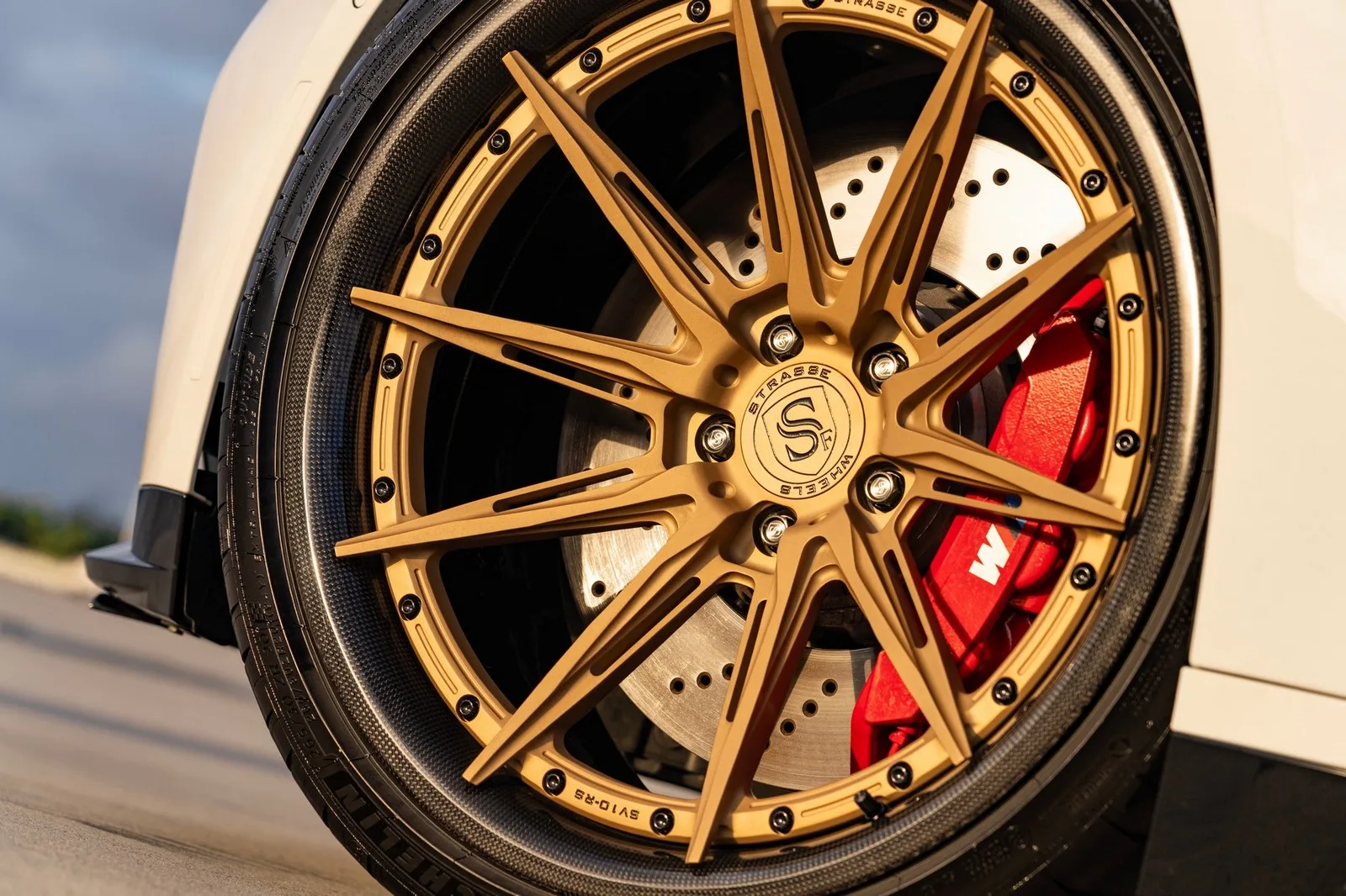 Strasse SV10-RS Ultralight Carbon Deep Concave on BMW M3 G80.1, photo 6