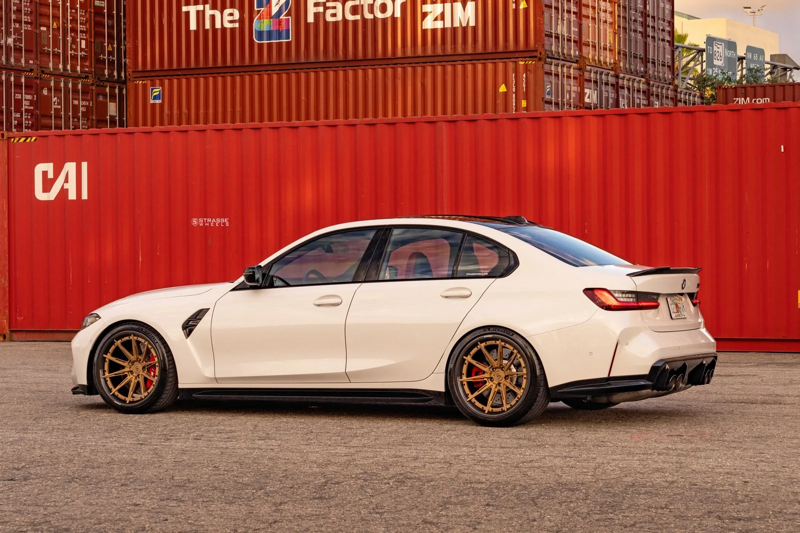Strasse SV10-RS Ultralight Carbon Deep Concave on BMW M3 G80.1, photo 12