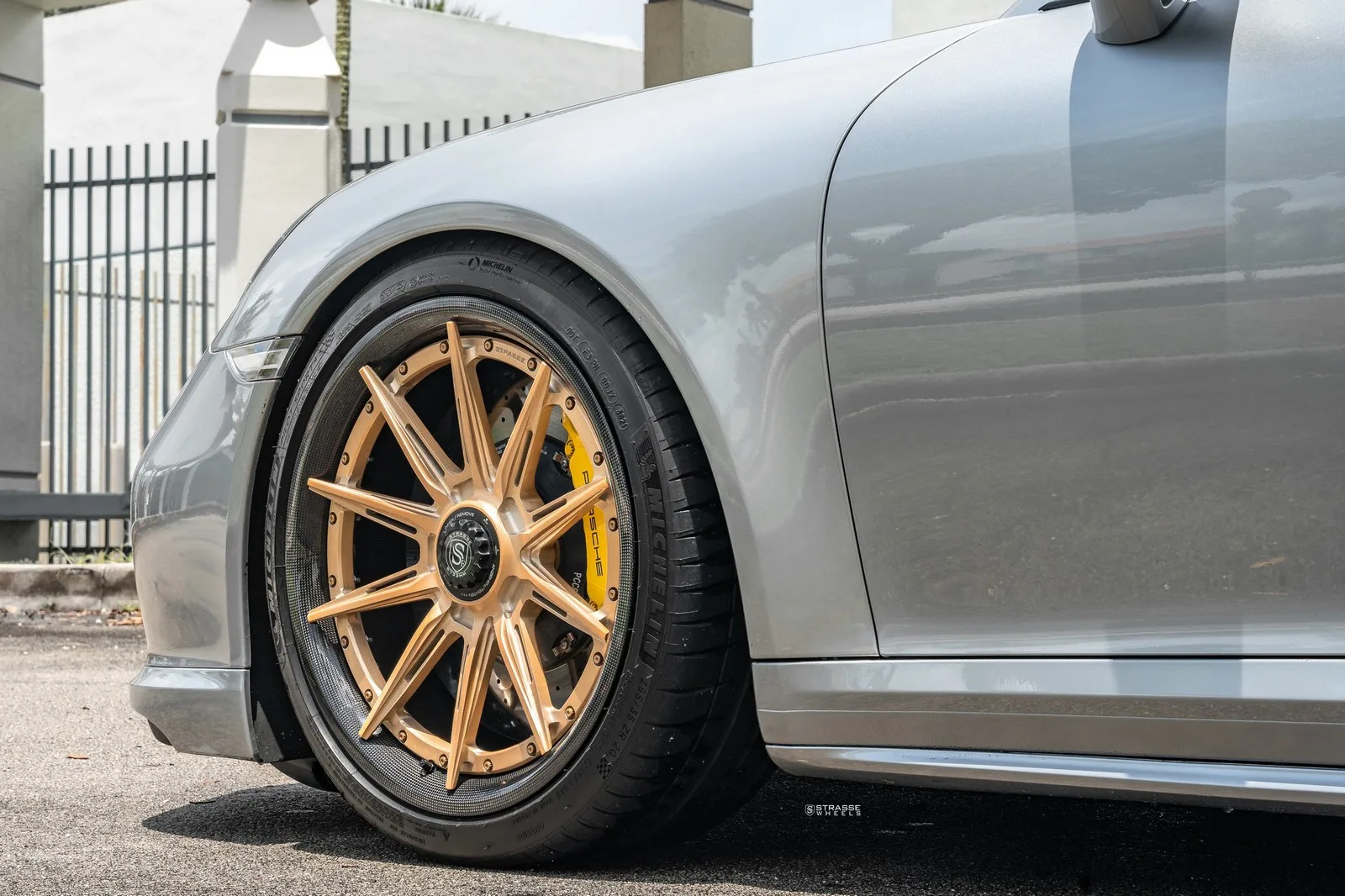 Strasse SV10-RS Ultralight Carbon on Porsche 911 991.1, photo 10