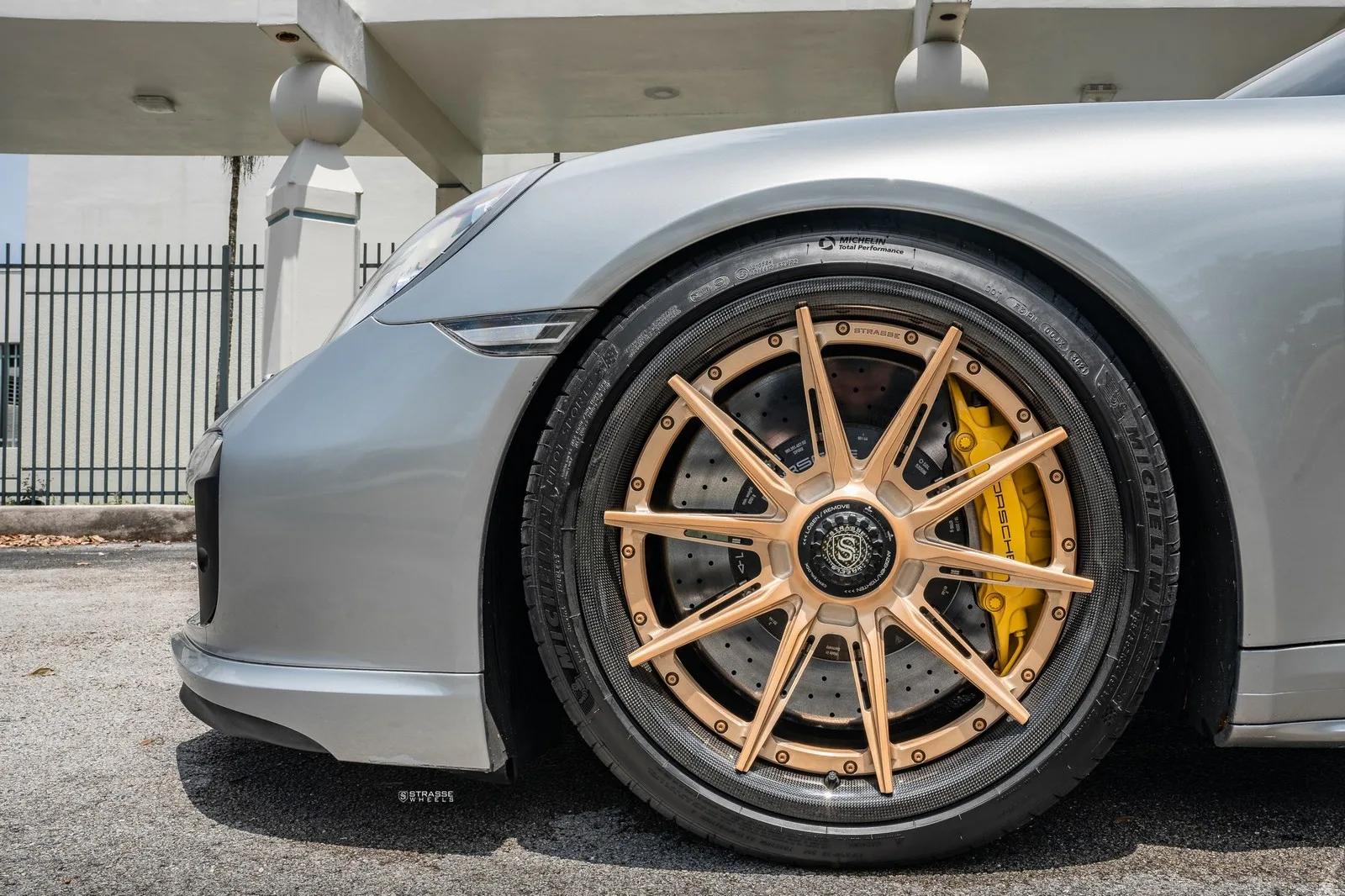 Strasse SV10-RS Ultralight Carbon on Porsche 911 991.1, photo 4