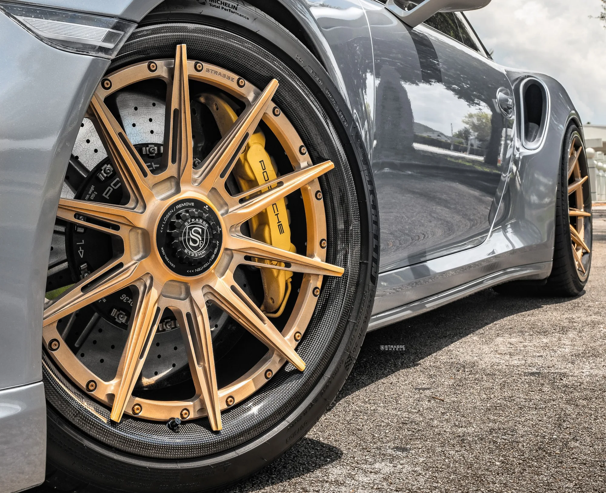 Strasse SV10-RS Ultralight Carbon on Porsche 911 991.1, photo 8