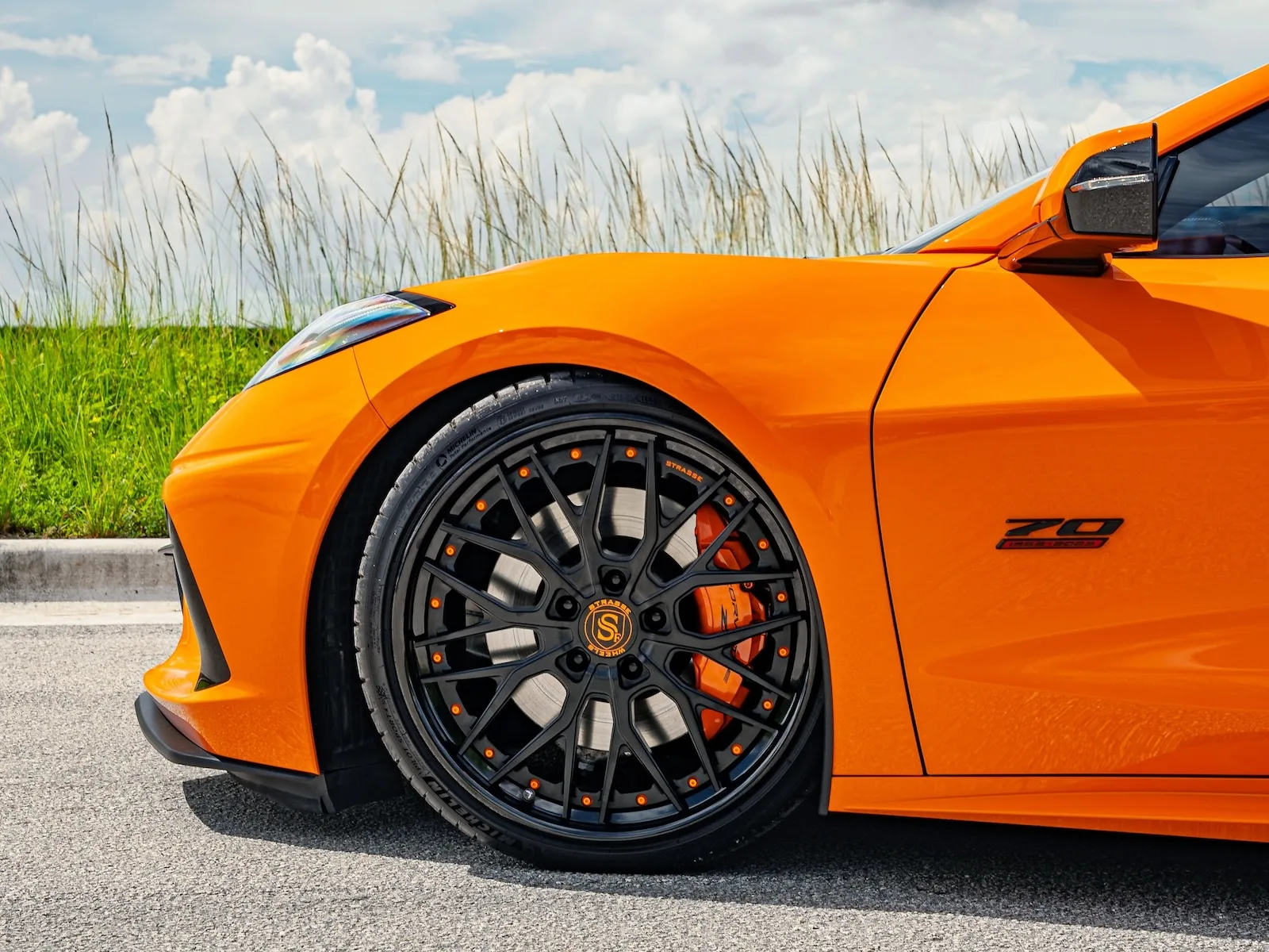 Strasse SV10M Deep Concave FS on Chevrolet Corvette C8, photo 6