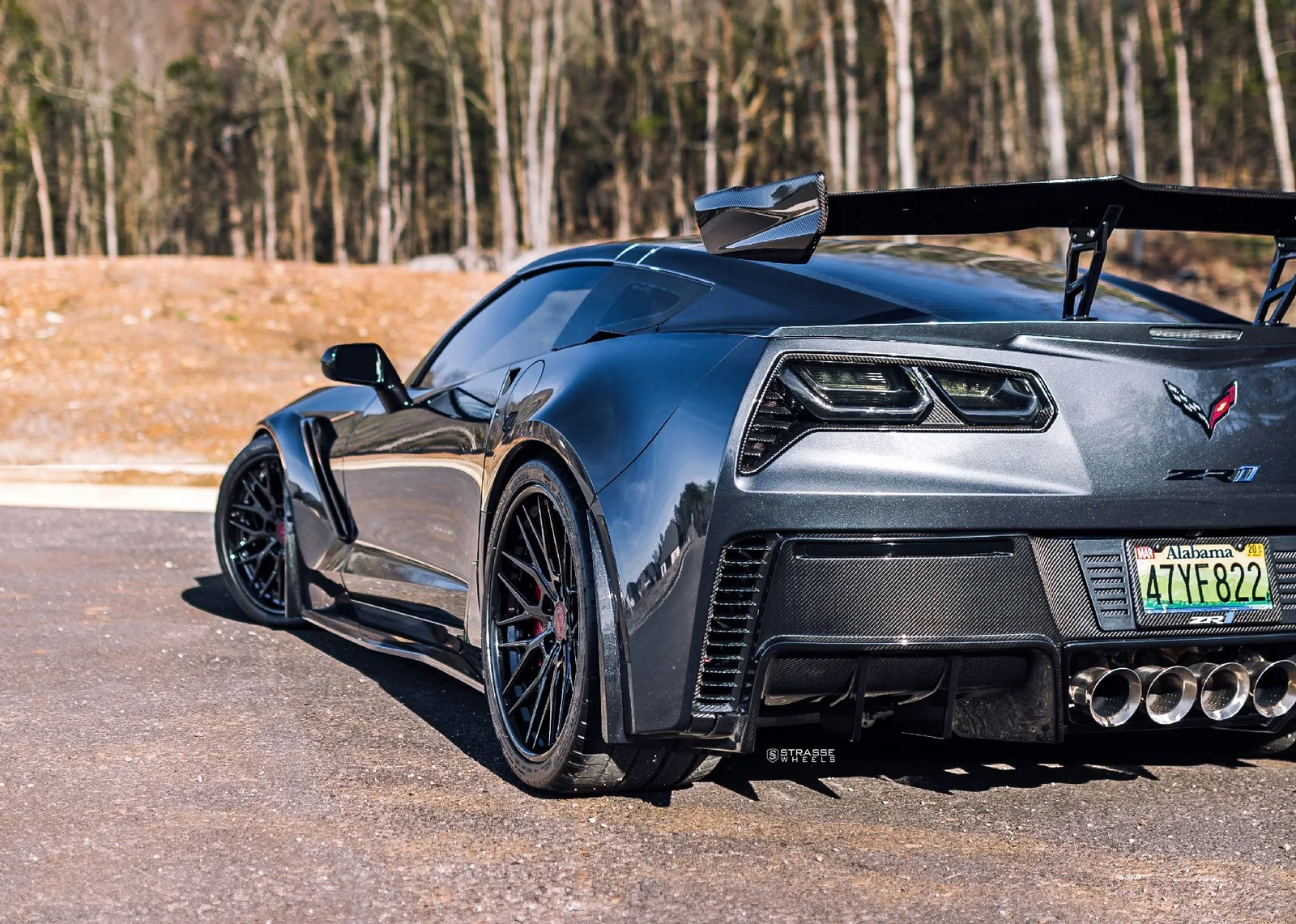 Strasse SV10M Deep Concave FS on Chevrolet Corvette C7, photo 10