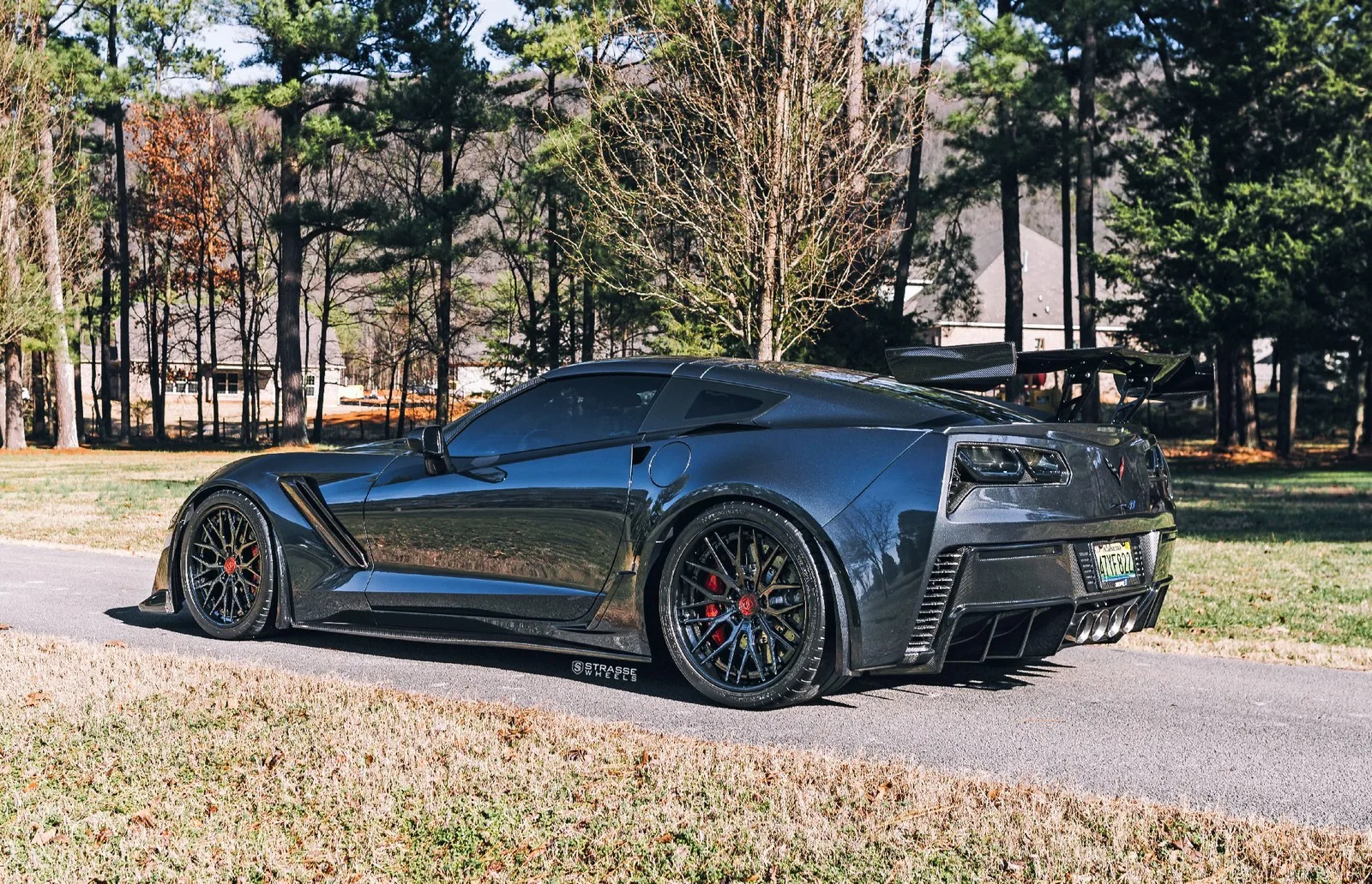 Strasse SV10M Deep Concave FS on Chevrolet Corvette C7, photo 9