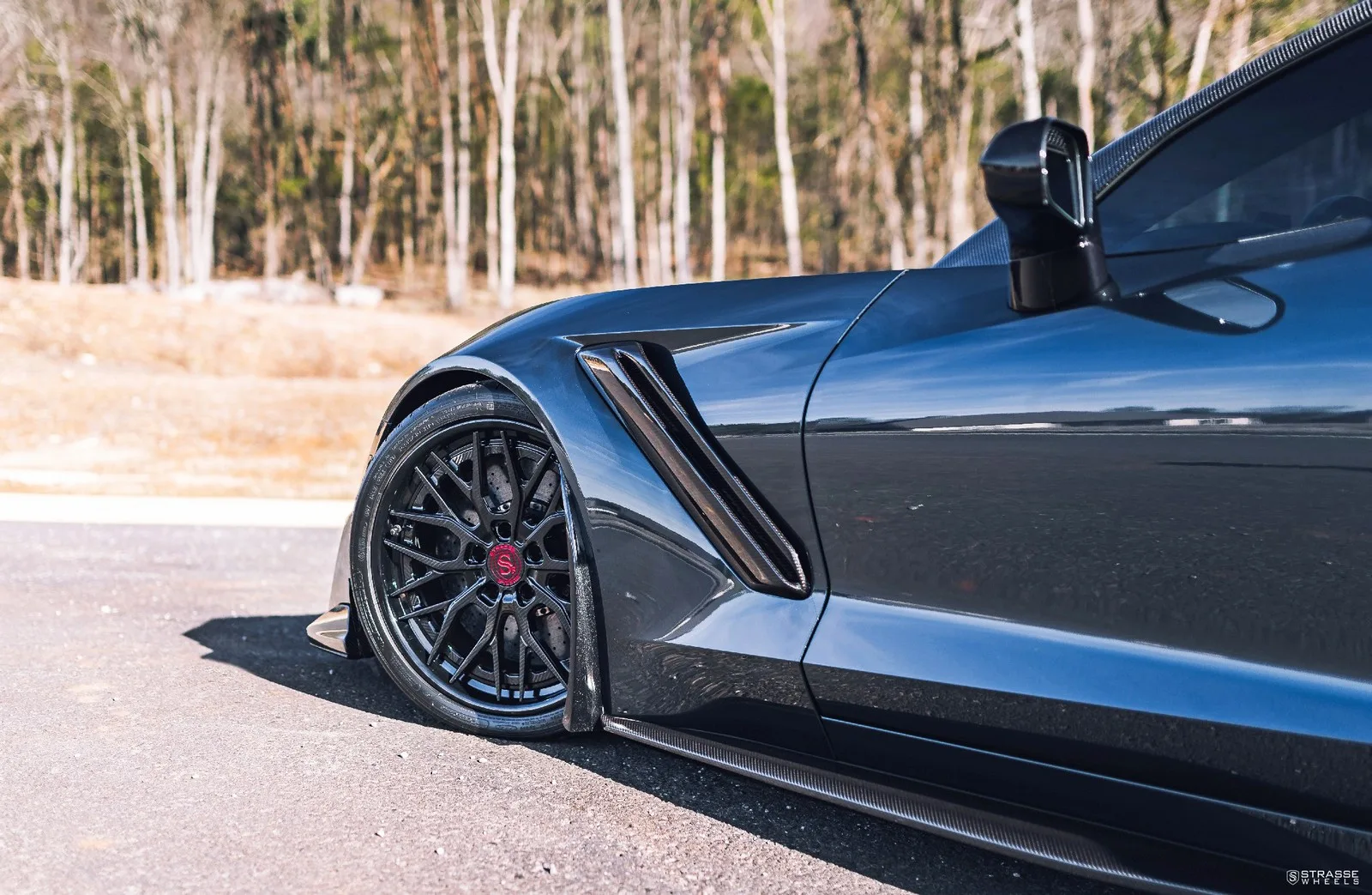 Strasse SV10M Deep Concave FS on Chevrolet Corvette C7, photo 3
