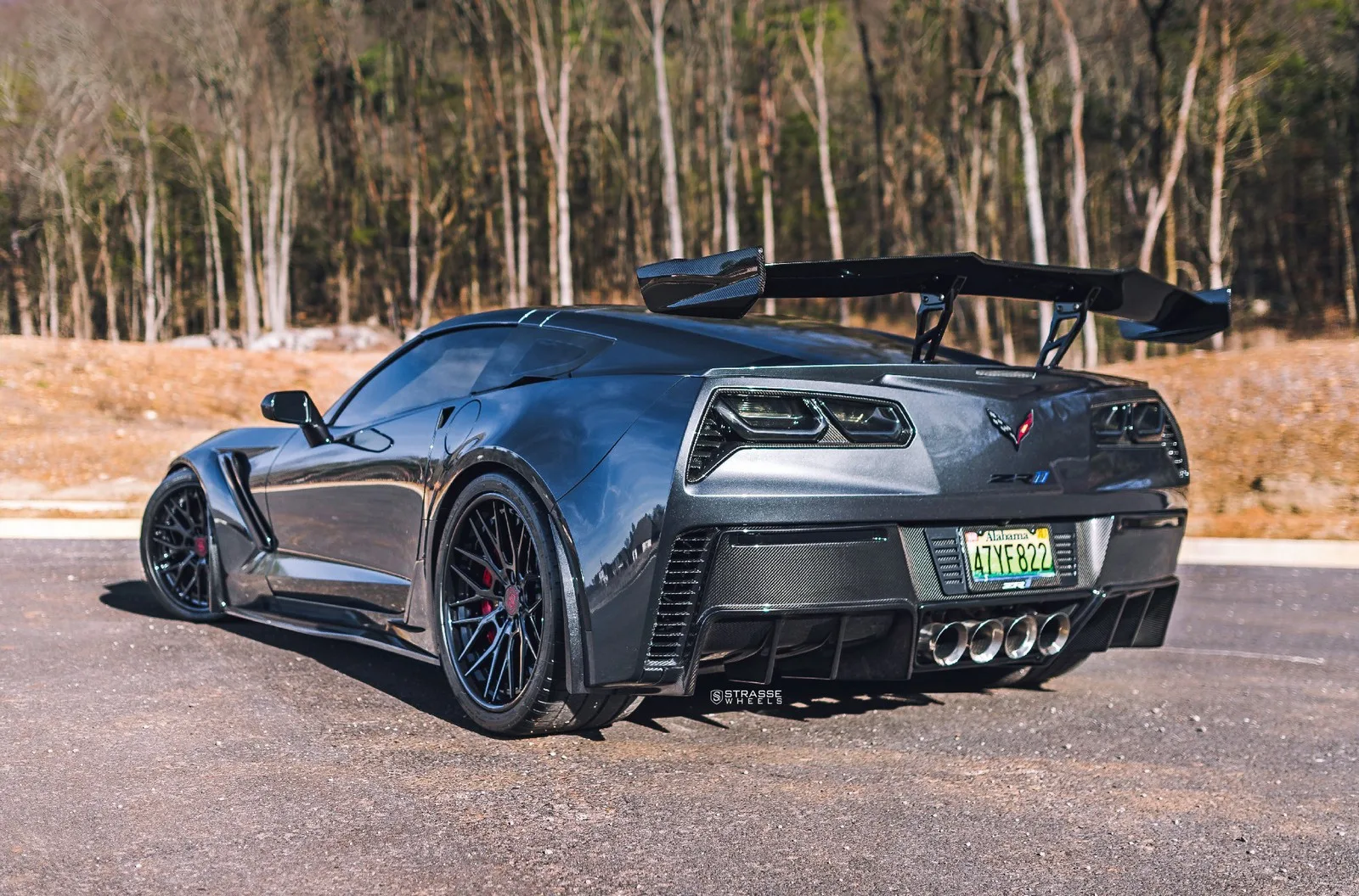 Strasse SV10M Deep Concave FS on Chevrolet Corvette C7, photo 12