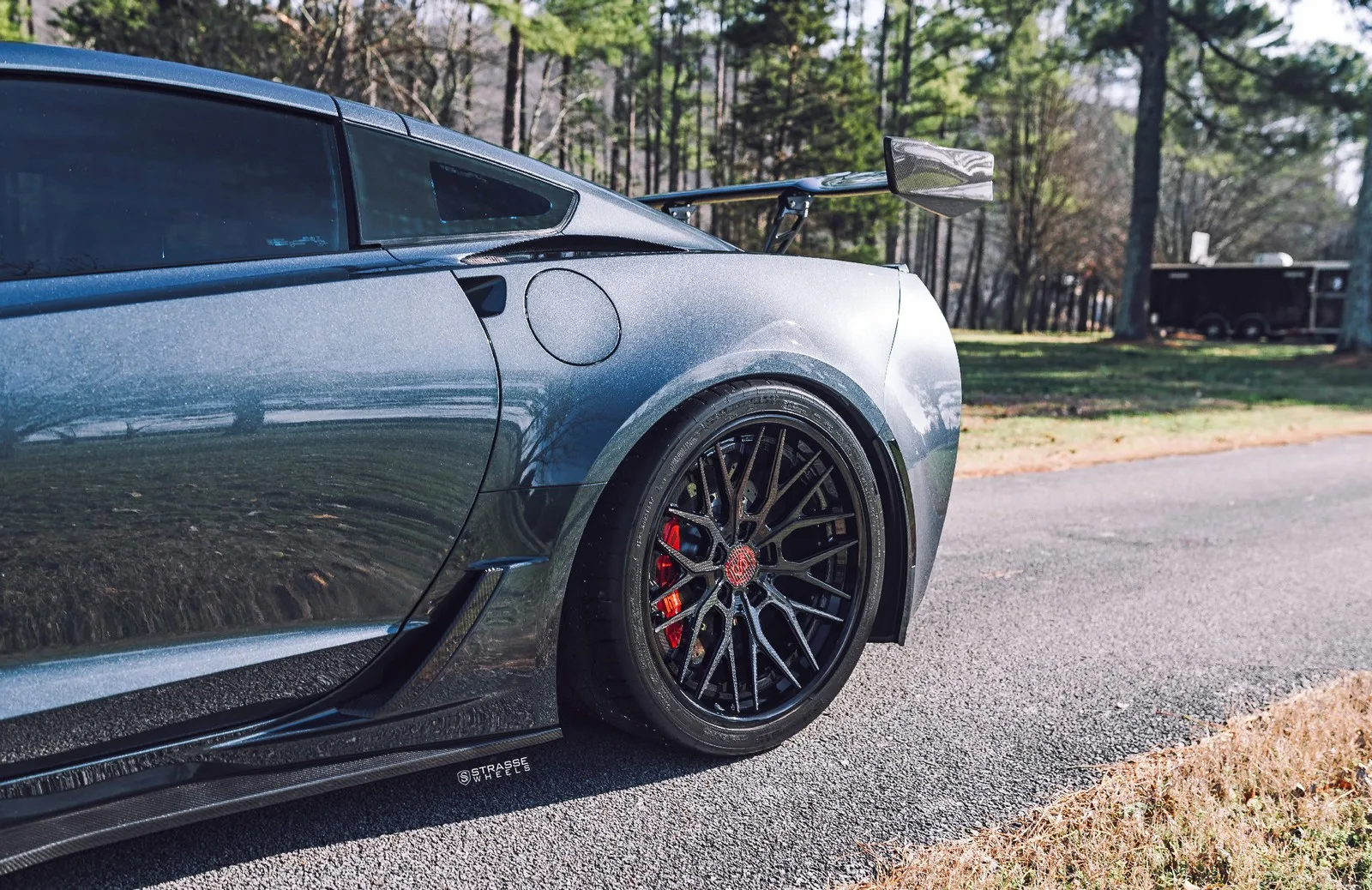 Strasse SV10M Deep Concave FS on Chevrolet Corvette C7, photo 6