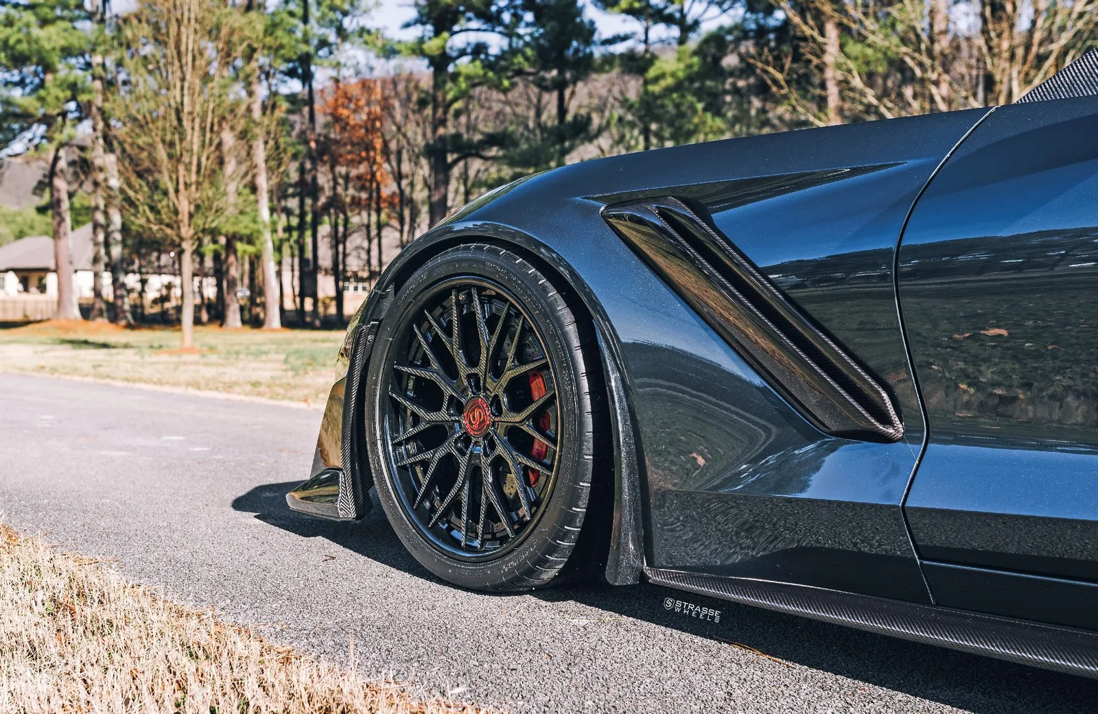 Strasse SV10M Deep Concave FS on Chevrolet Corvette C7, photo 5