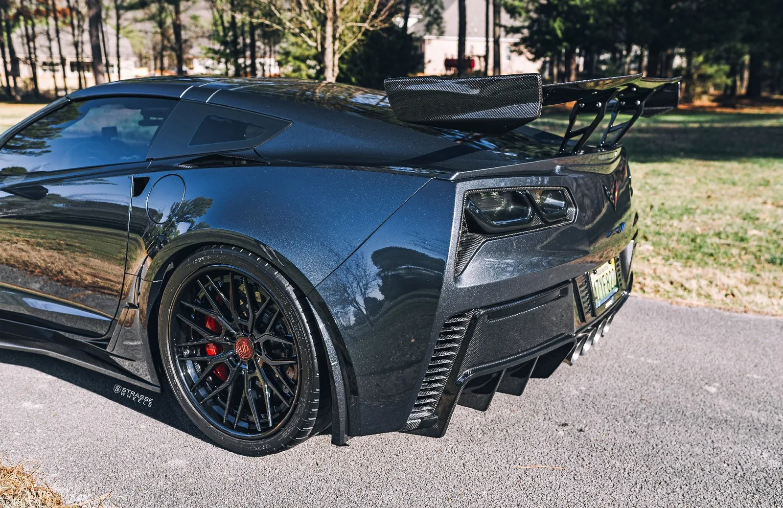 Strasse SV10M Deep Concave FS on Chevrolet Corvette C7, photo 7