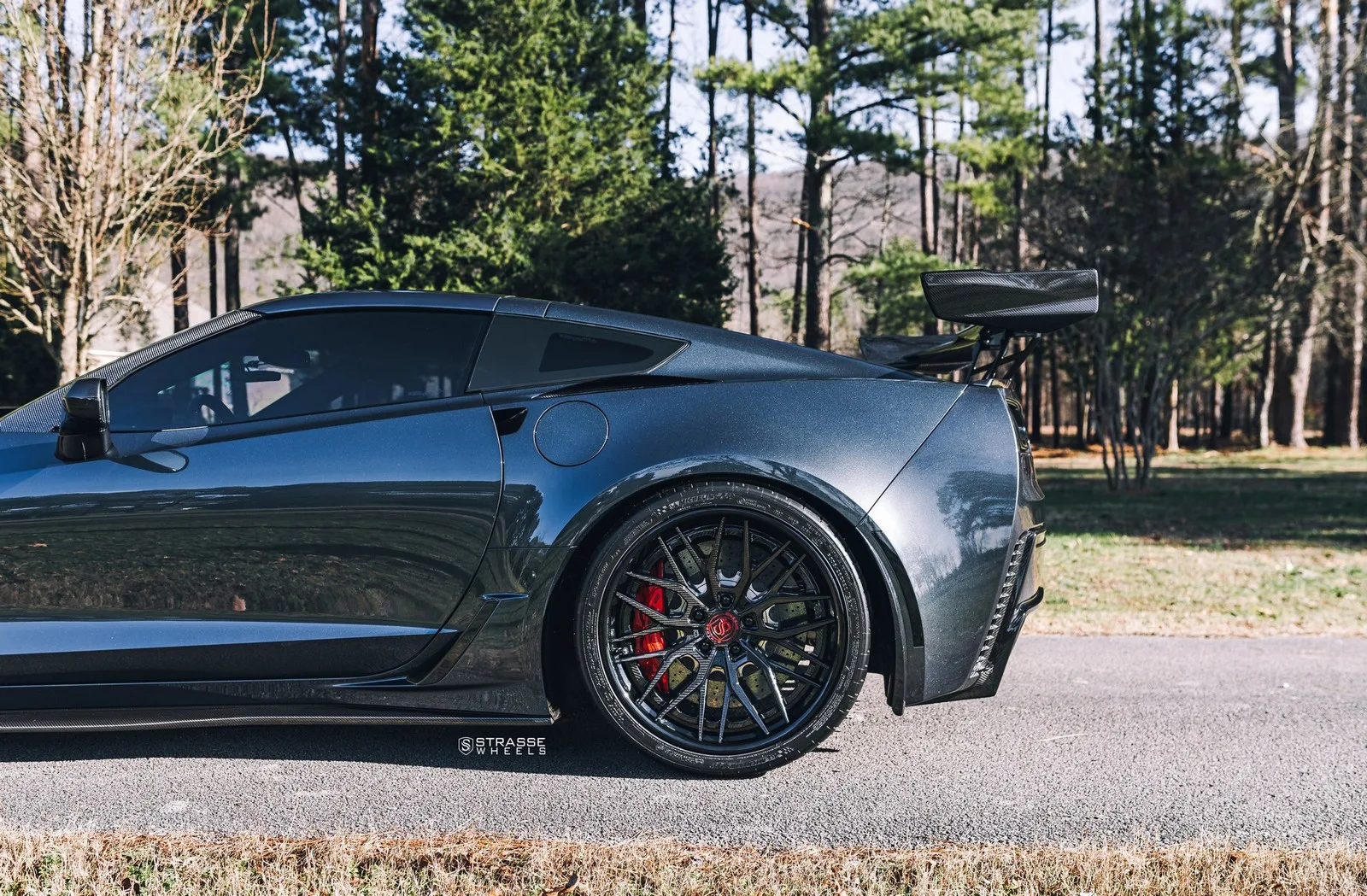 Strasse SV10M Deep Concave FS on Chevrolet Corvette C7, photo 11