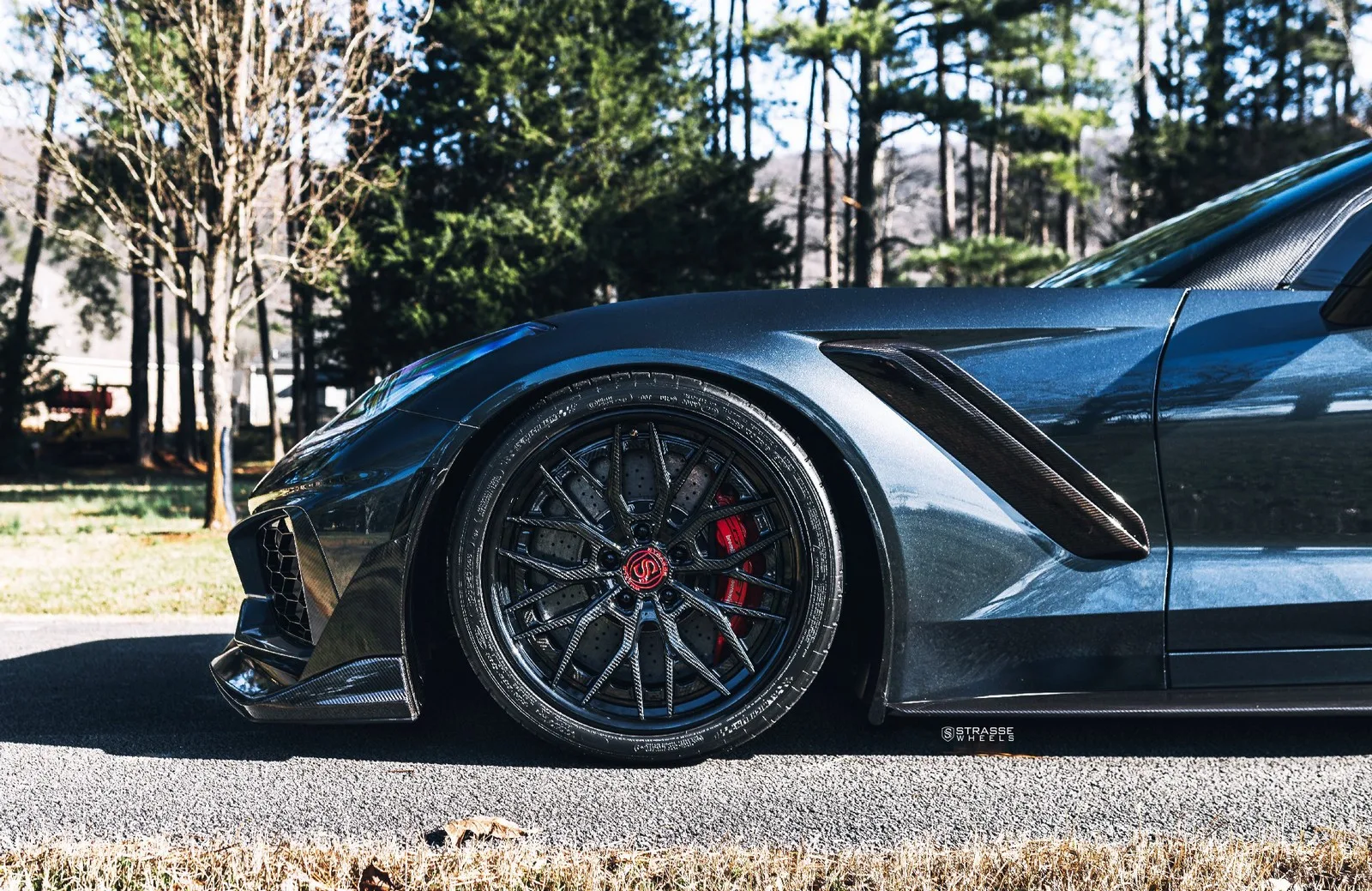 Strasse SV10M Deep Concave FS on Chevrolet Corvette C7, photo 4
