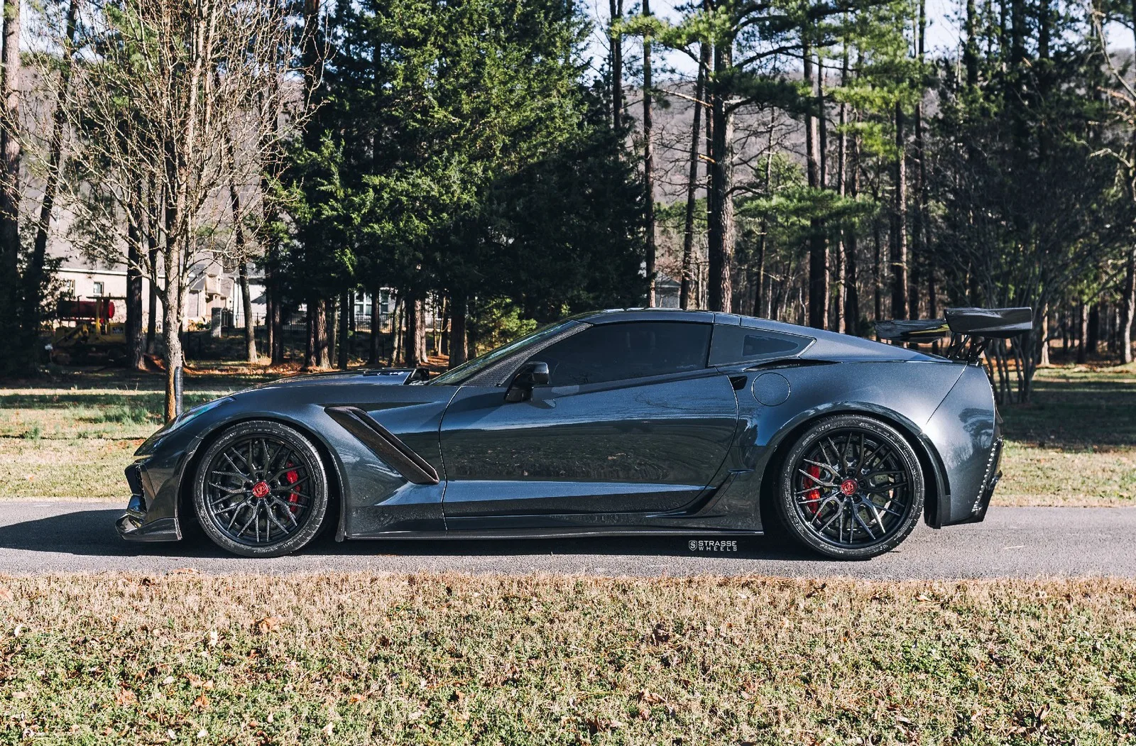 Strasse SV10M Deep Concave FS on Chevrolet Corvette C7, photo 8