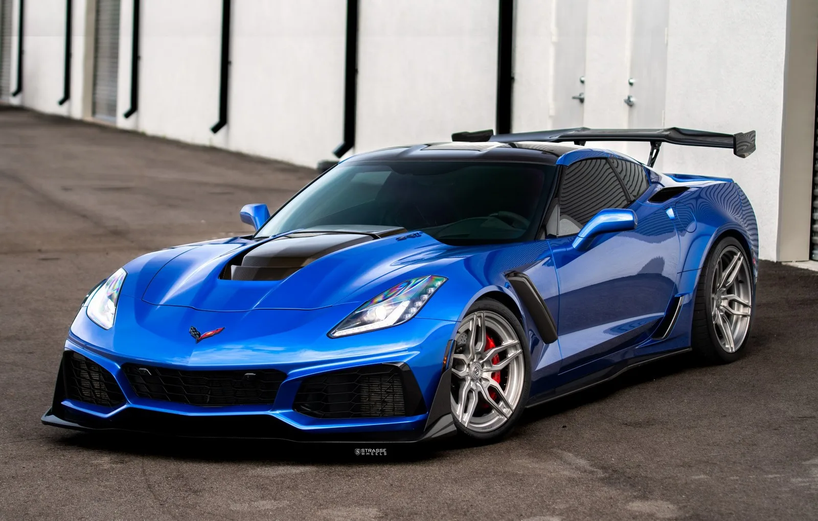 Strasse SV4 Deep Concave Duoblock on Chevrolet Corvette C7, photo 11