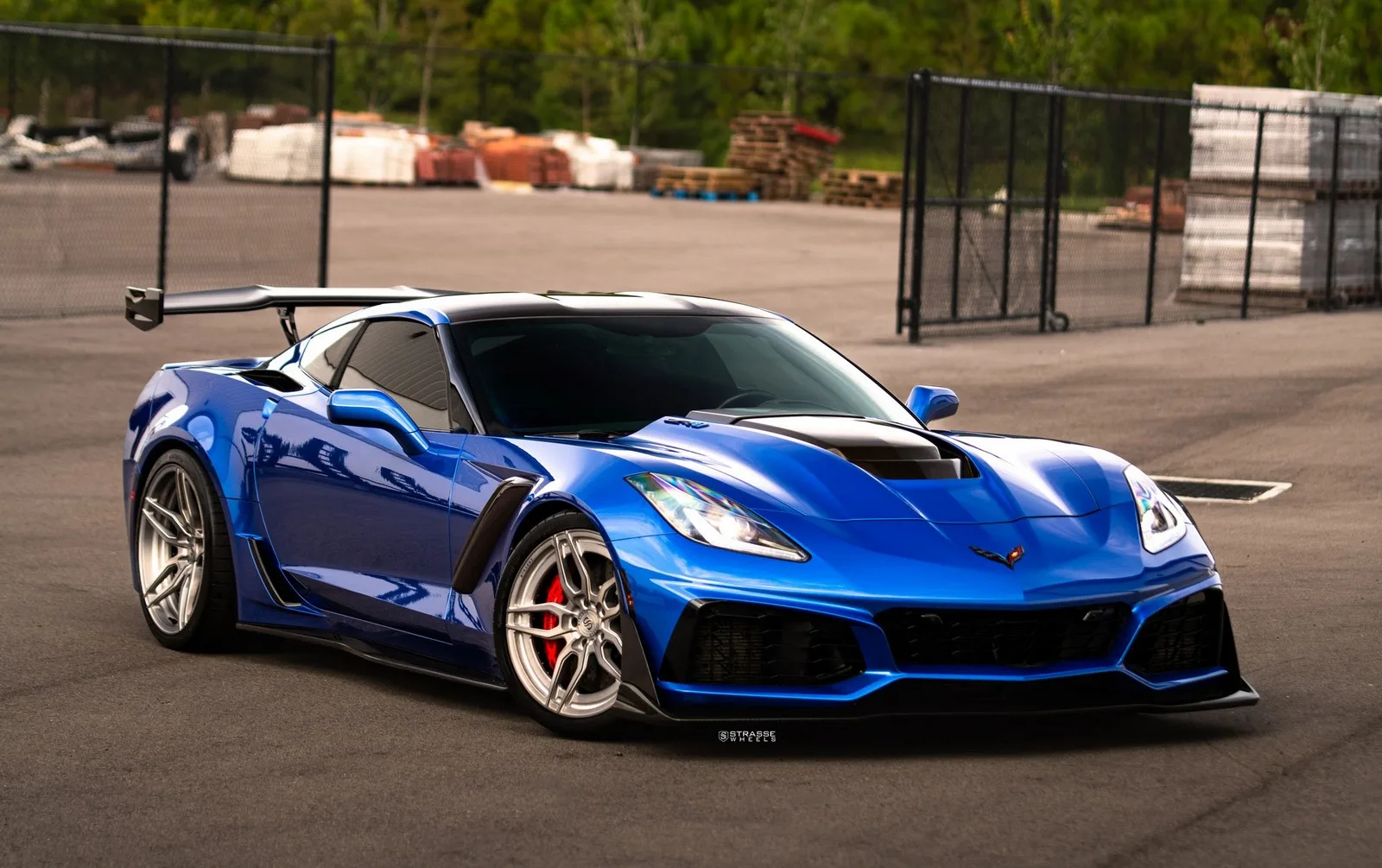 Strasse SV4 Deep Concave Duoblock on Chevrolet Corvette C7, photo 9