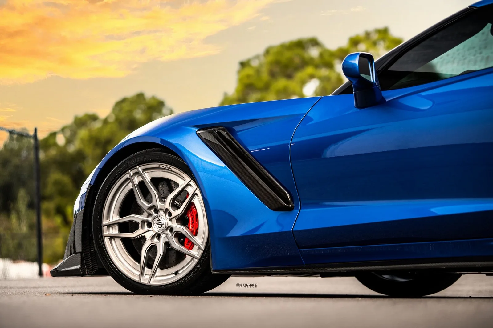 Strasse SV4 Deep Concave Duoblock on Chevrolet Corvette C7, photo 6