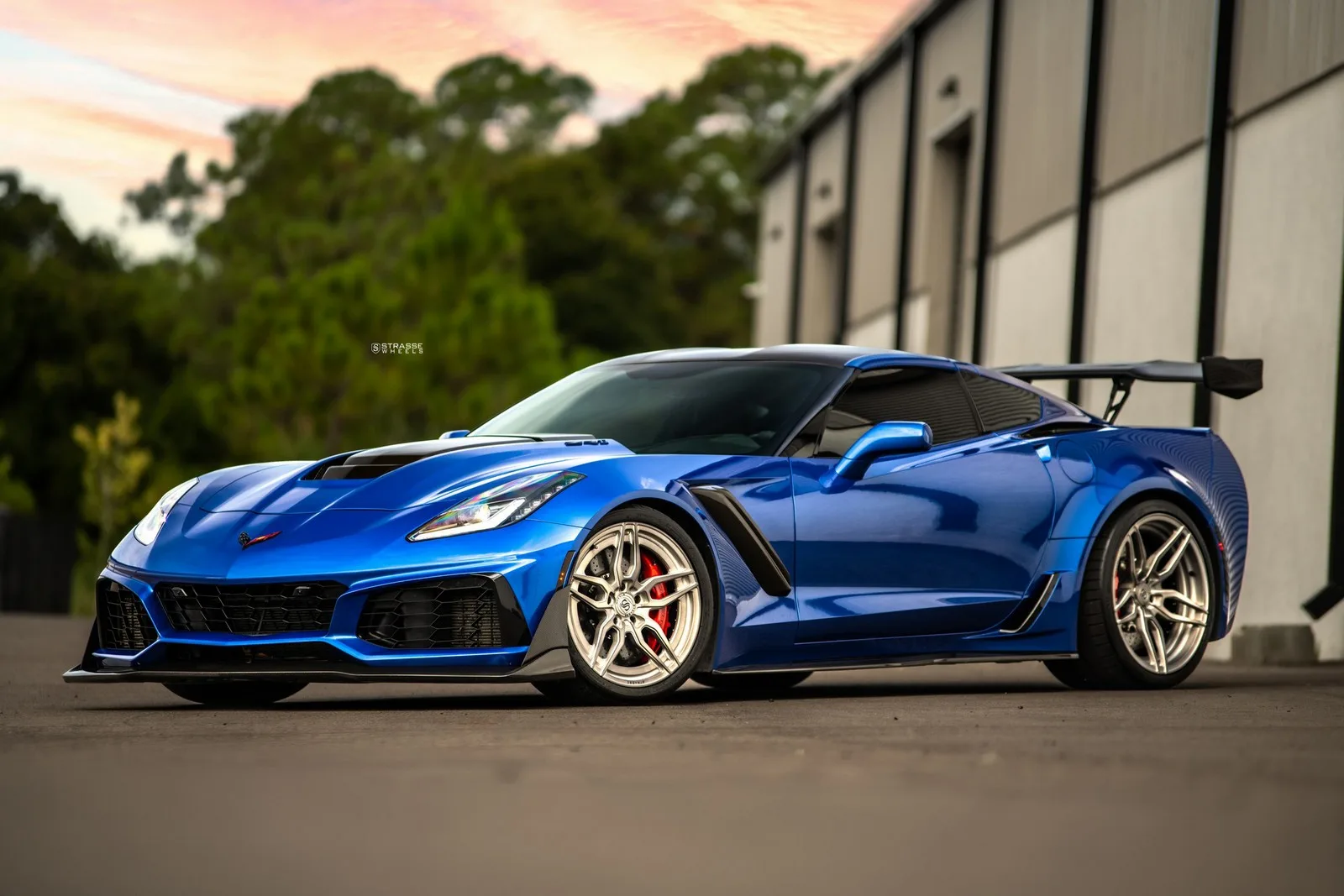 Strasse SV4 Deep Concave Duoblock on Chevrolet Corvette C7, photo 12