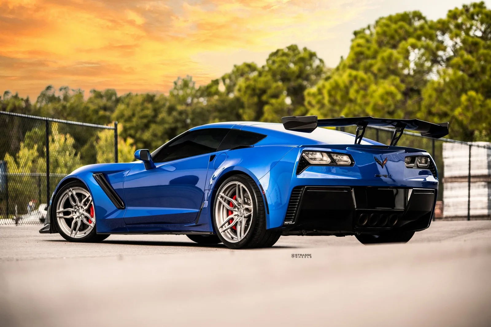 Strasse SV4 Deep Concave Duoblock on Chevrolet Corvette C7, photo 2